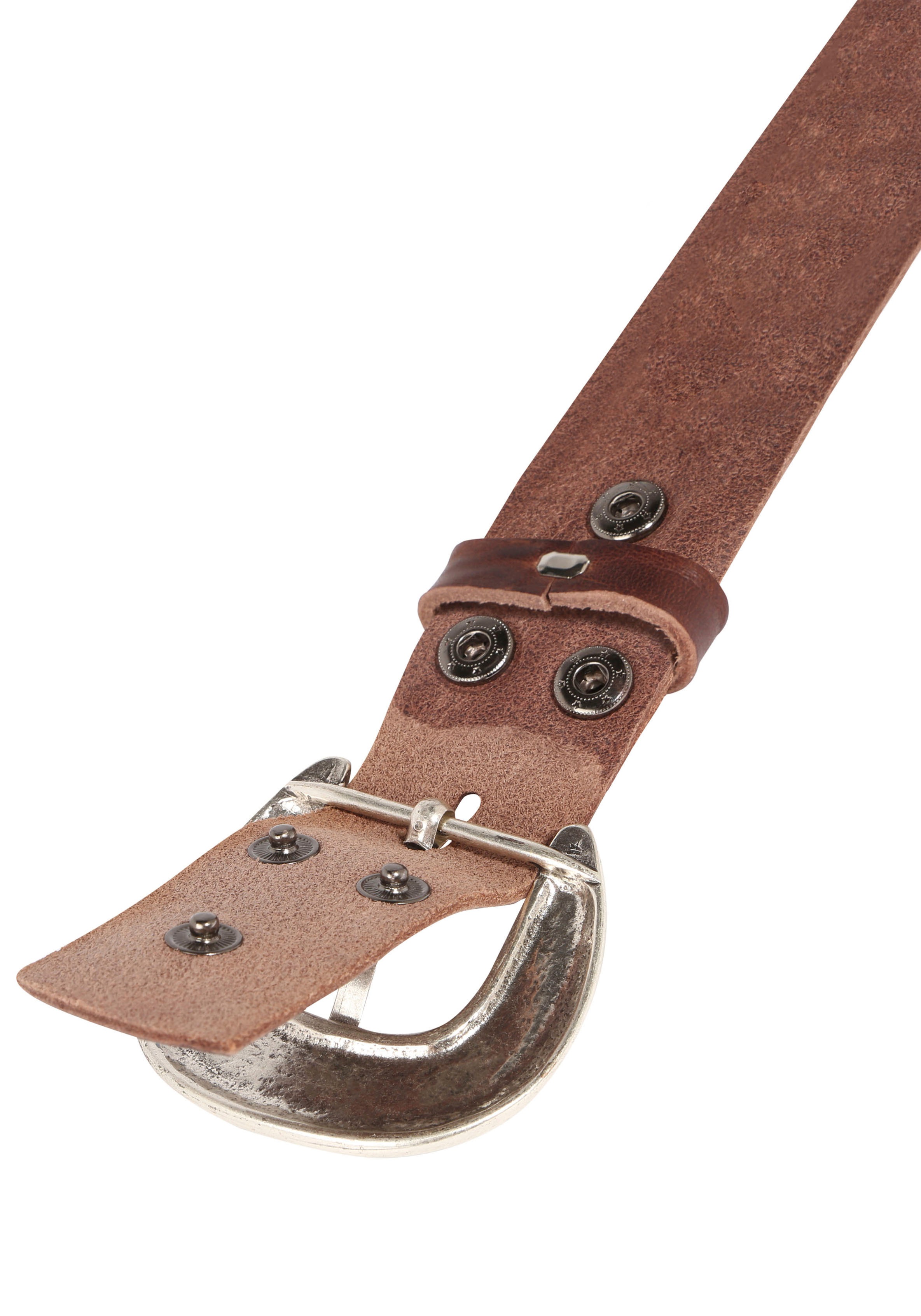 Thumbnail - Rettungsring Gürtel Ledergürtel mit austauschbarer Schließe "Dorn Kringel"