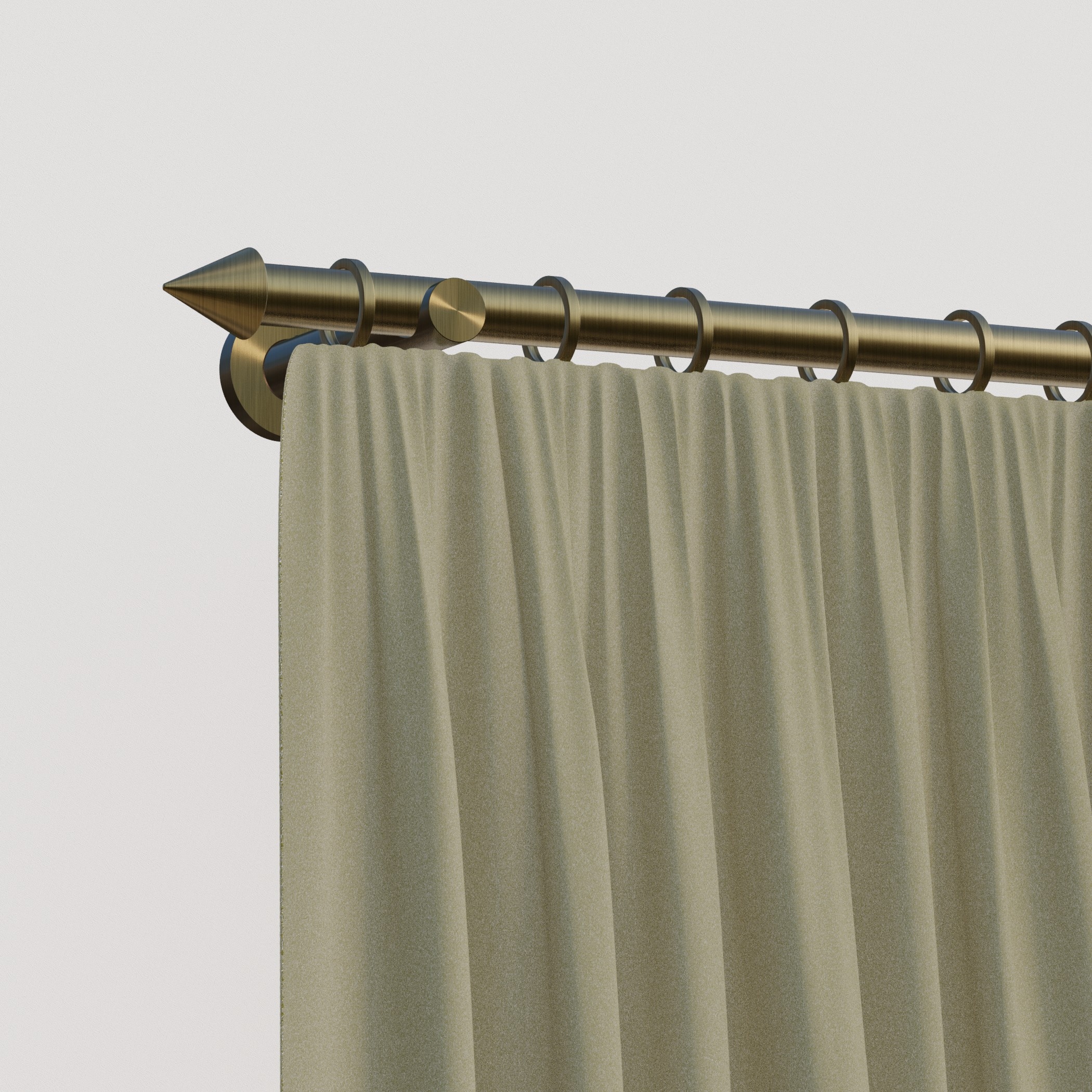 indeko Gardinenstange »Gardinenstange Calais« Ø 16 mm 1 läufig-läufig Wunschmaßlänge Ø 16 mm, 1-läufig, Wunschmaßlänge