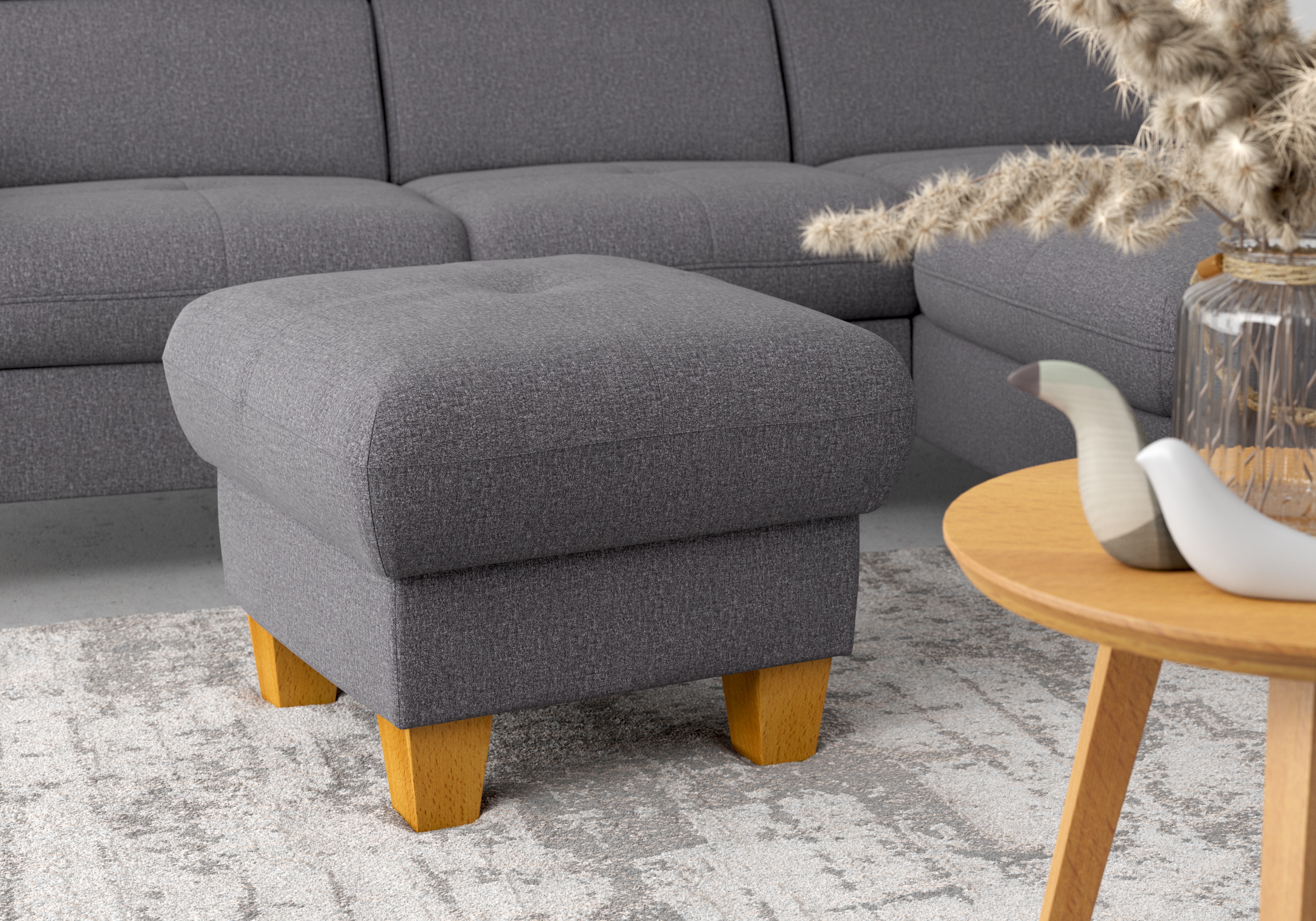 OTTO home Polsterhocker "Lindgren" mit Stauraum