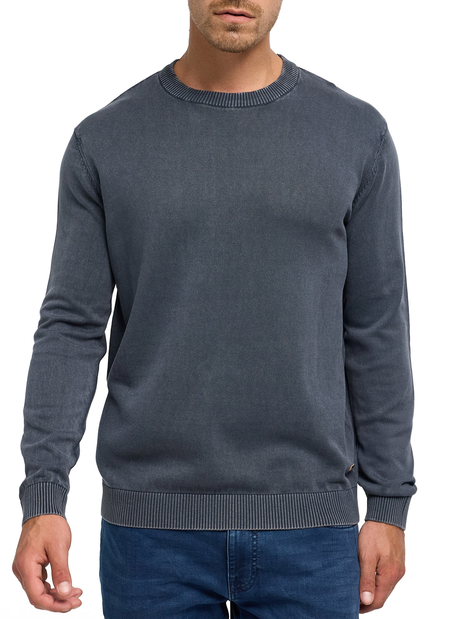 Indicode Rundhalspullover "INArkmill o-neck" Baumwolle, regular fit