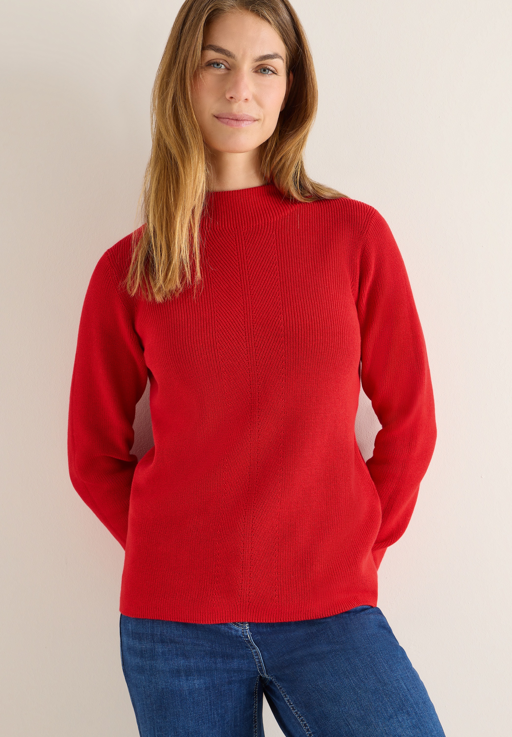 Cecil Strickpullover aus reiner Baumwolle günstig online kaufen