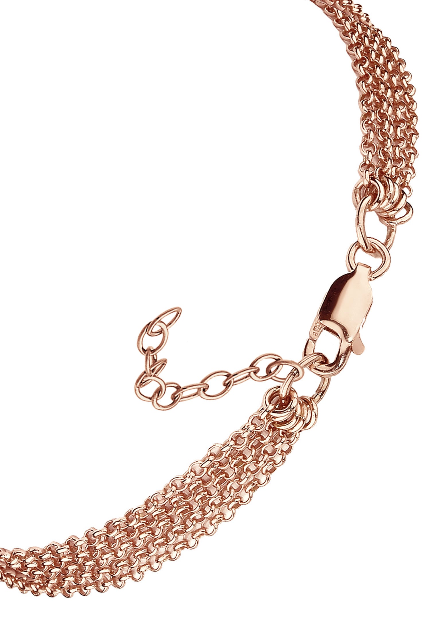 Elli Armband »Breit Glieder Basic Silber 925«