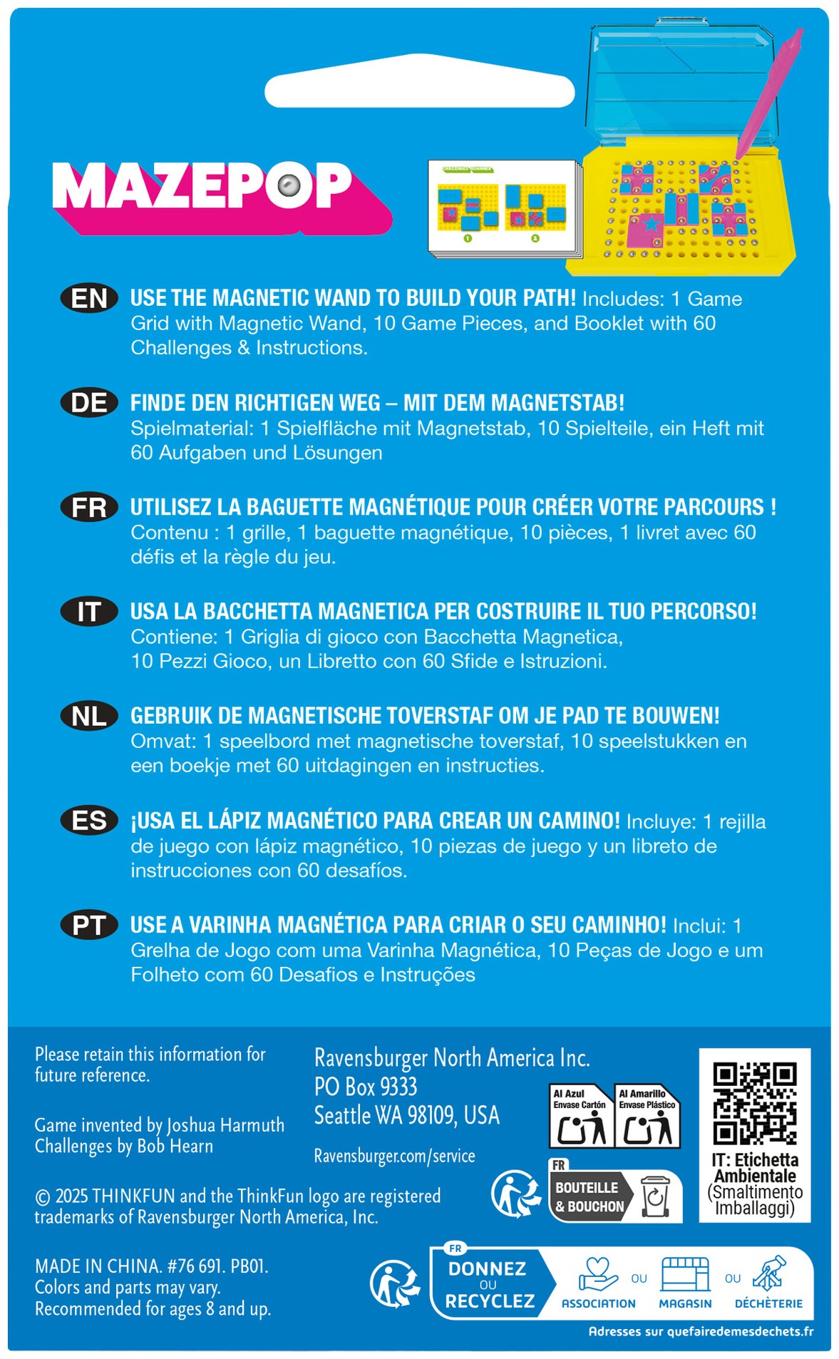 Thinkfun® Spiel »MAZEPOP«