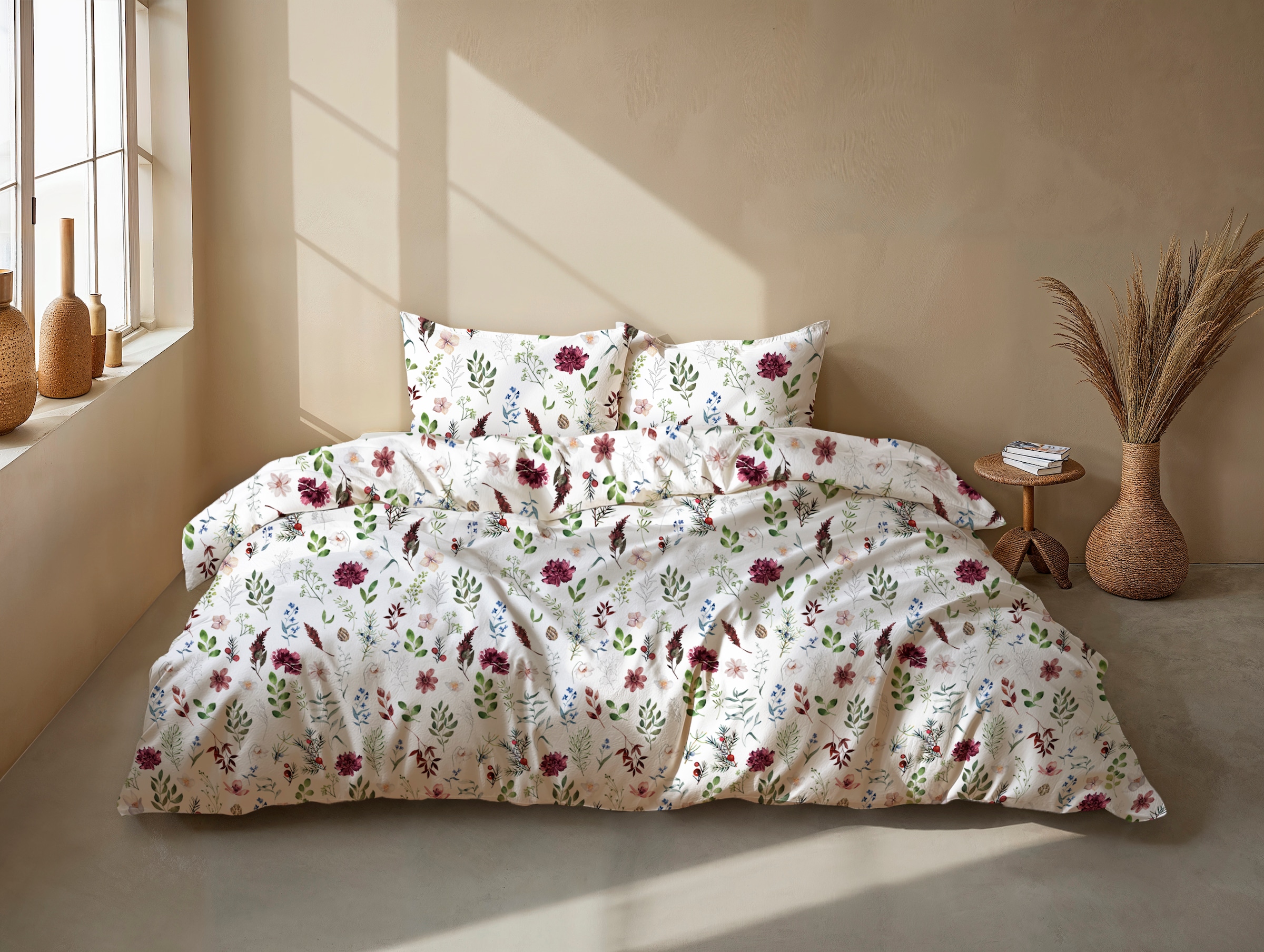 ZO HOME Bettwäsche »Zohome Bettwäsche Baumwolle Flanell Celeste« 2 Bettwäsche aus 100% Baumwolle, hochwertige Flanell, ab 135x200 cm.