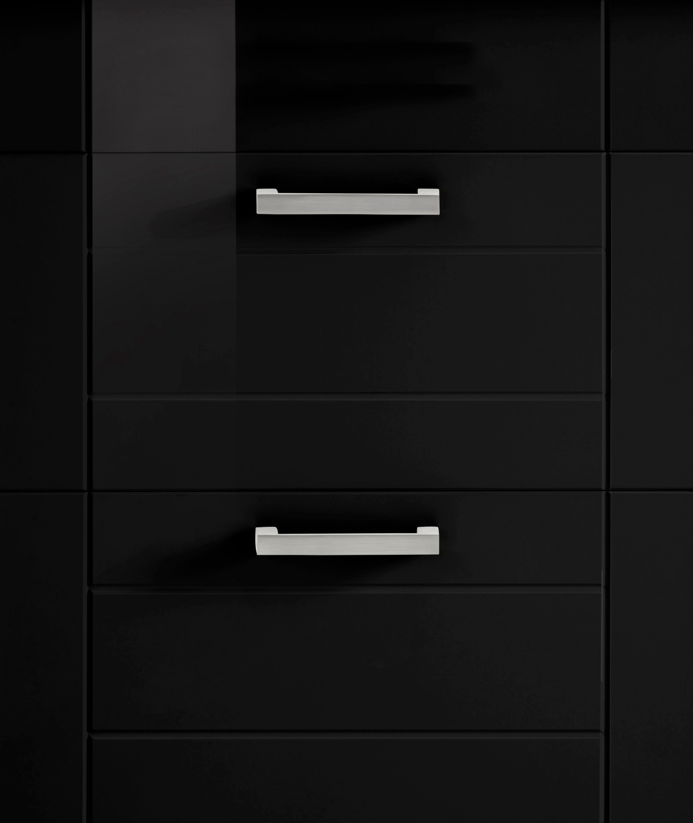 KOCHSTATION Kochfeldumbauschrank »KS-Tinnum«, 60 cm breit, 2 Auszüge, Metallgriffe, MDF Fronten