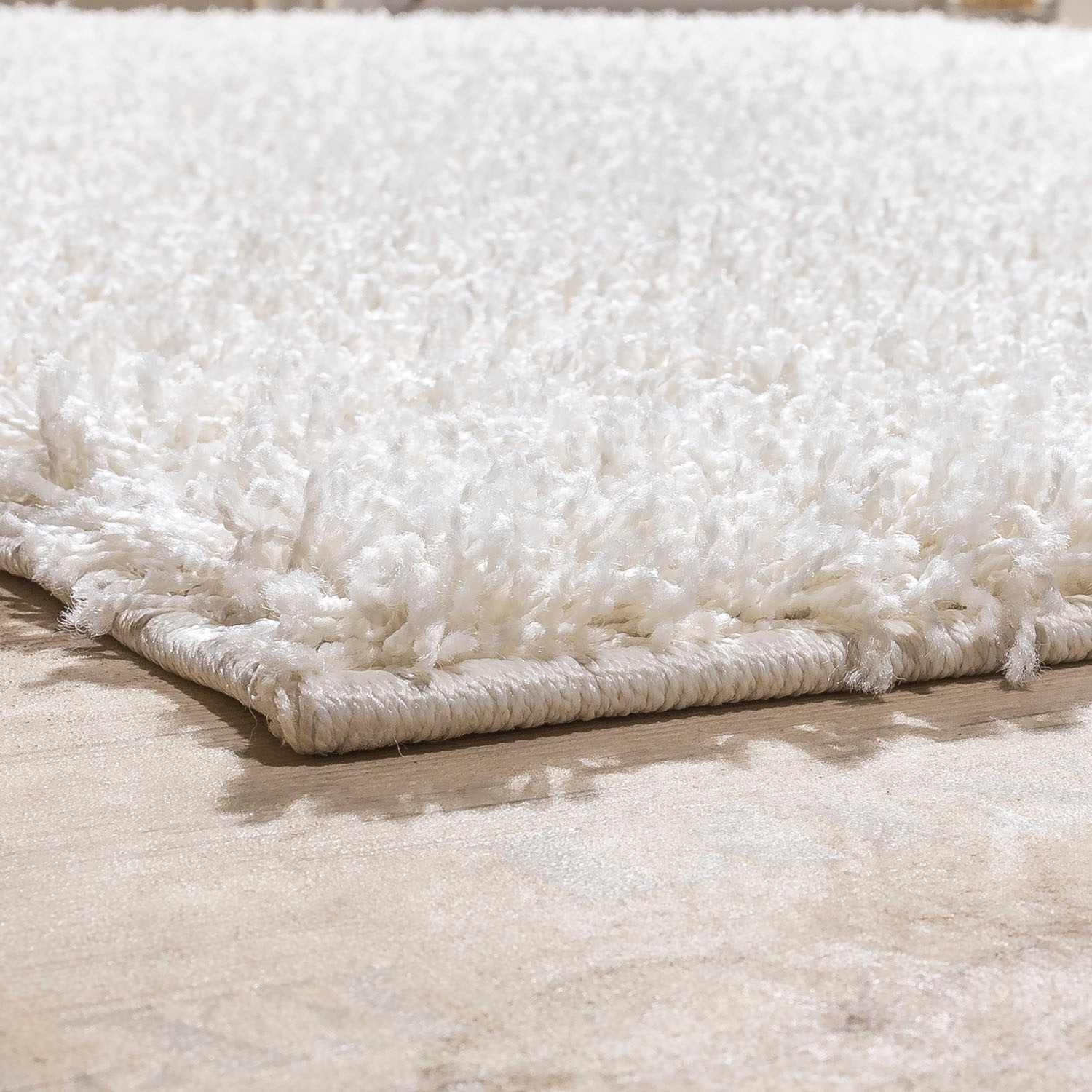 Teppich PACO HOME "Twister 500", beige (creme), B:70cm H:44mm L:250cm, Kunstfaser, Teppiche, Teppich, Uni Hochflor Shaggy mit hoher Fadendichte 2