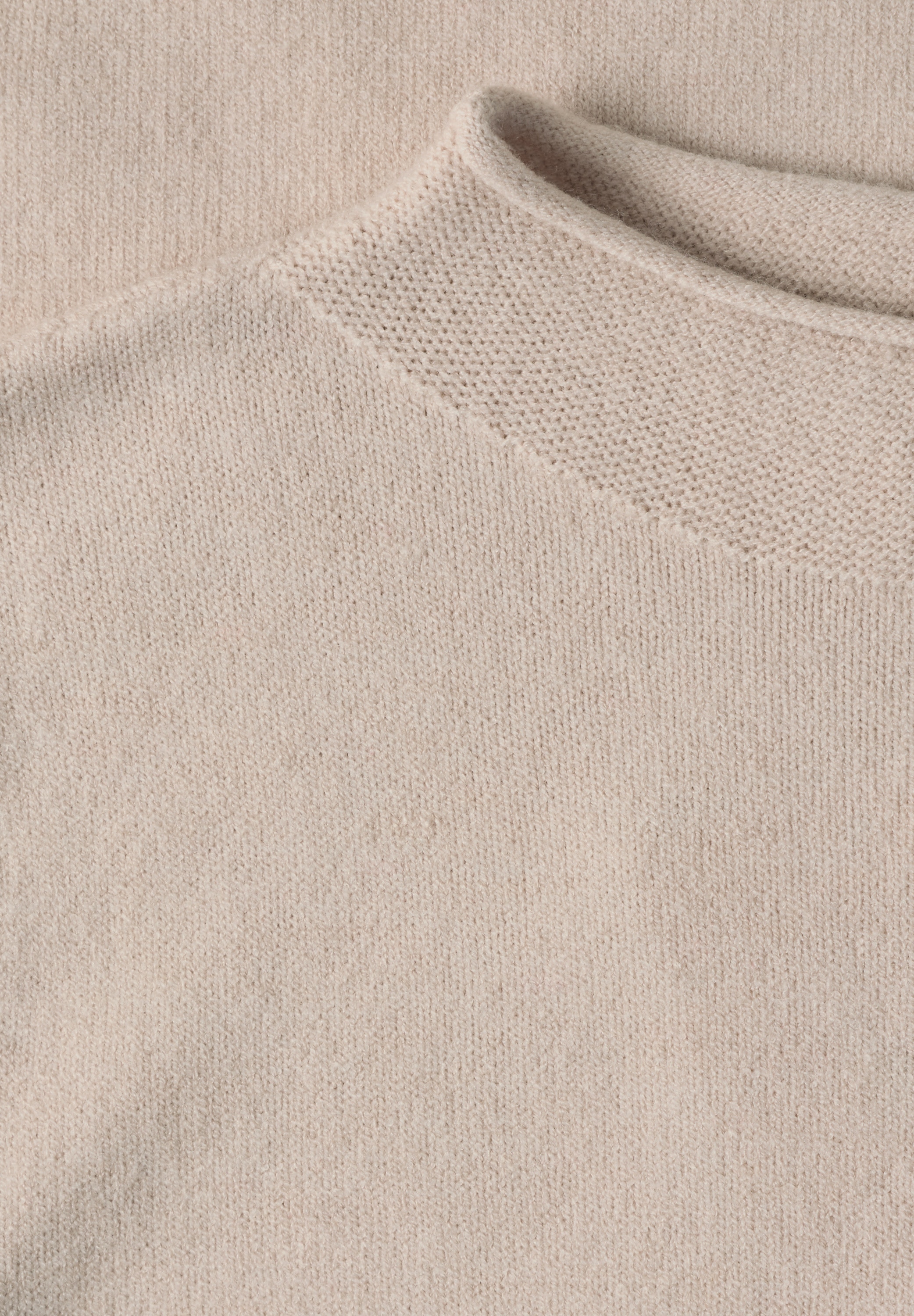 STREET ONE Kurzarmpullover mit Stehkragen