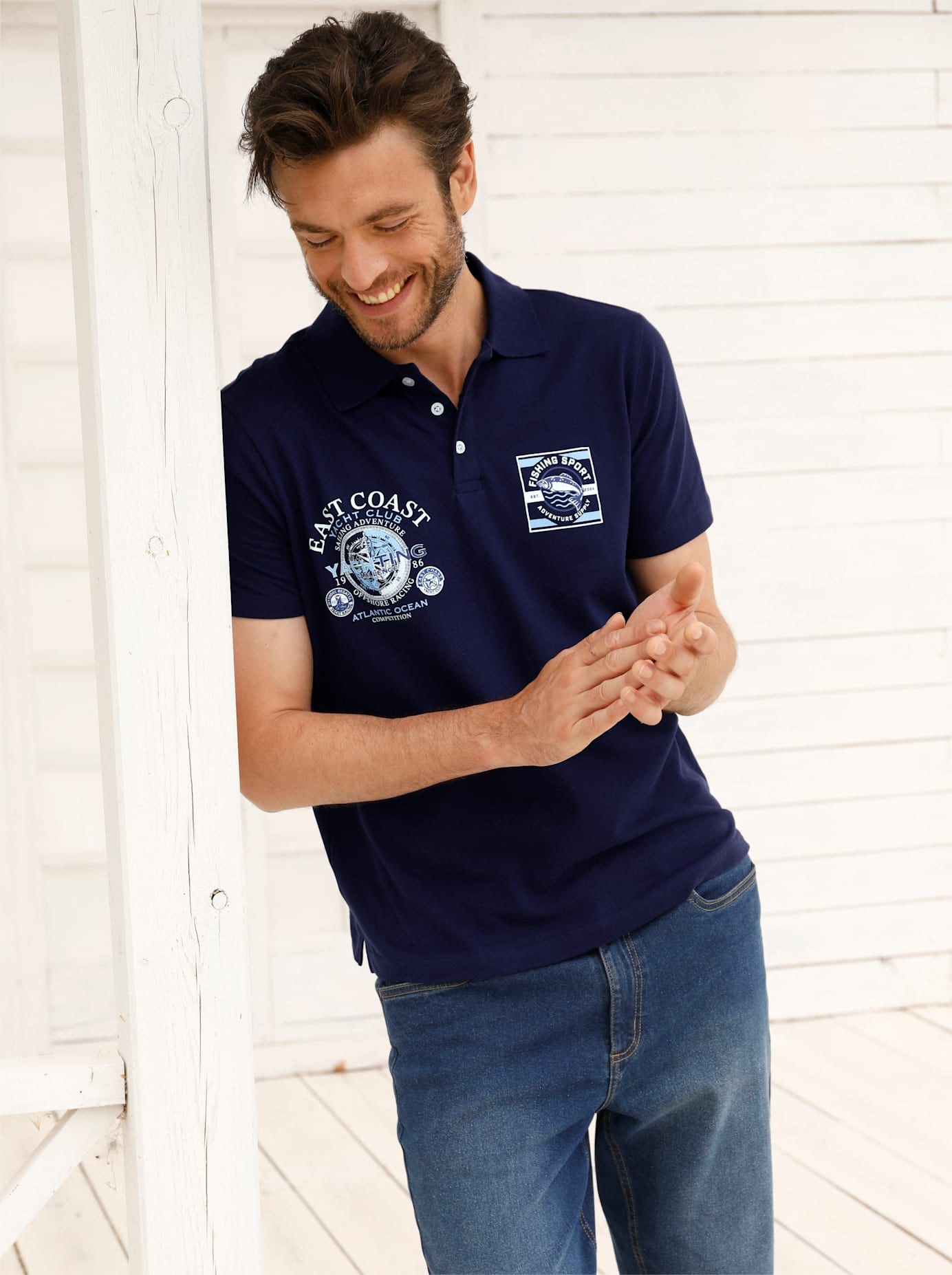 Catamaran Kurzarmshirt "Kurzarm-Poloshirt", 1 tlg. günstig online kaufen