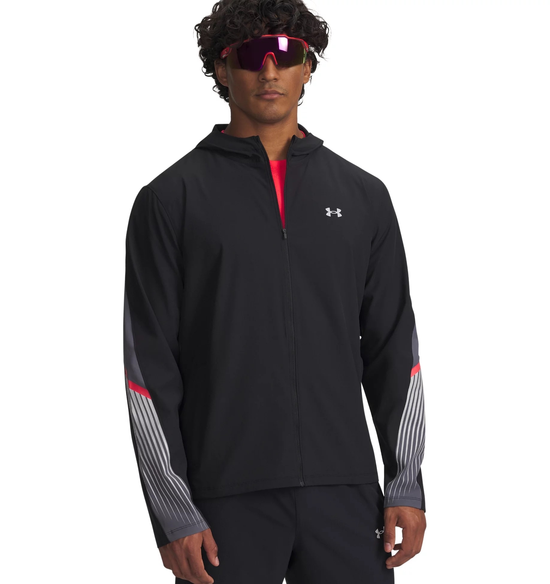 Under Armour Laufjacke "UA VELOCITI STORM HOODED JKT" mit Kapuze, leichtes Material, wasserdicht, atmungsaktiv
