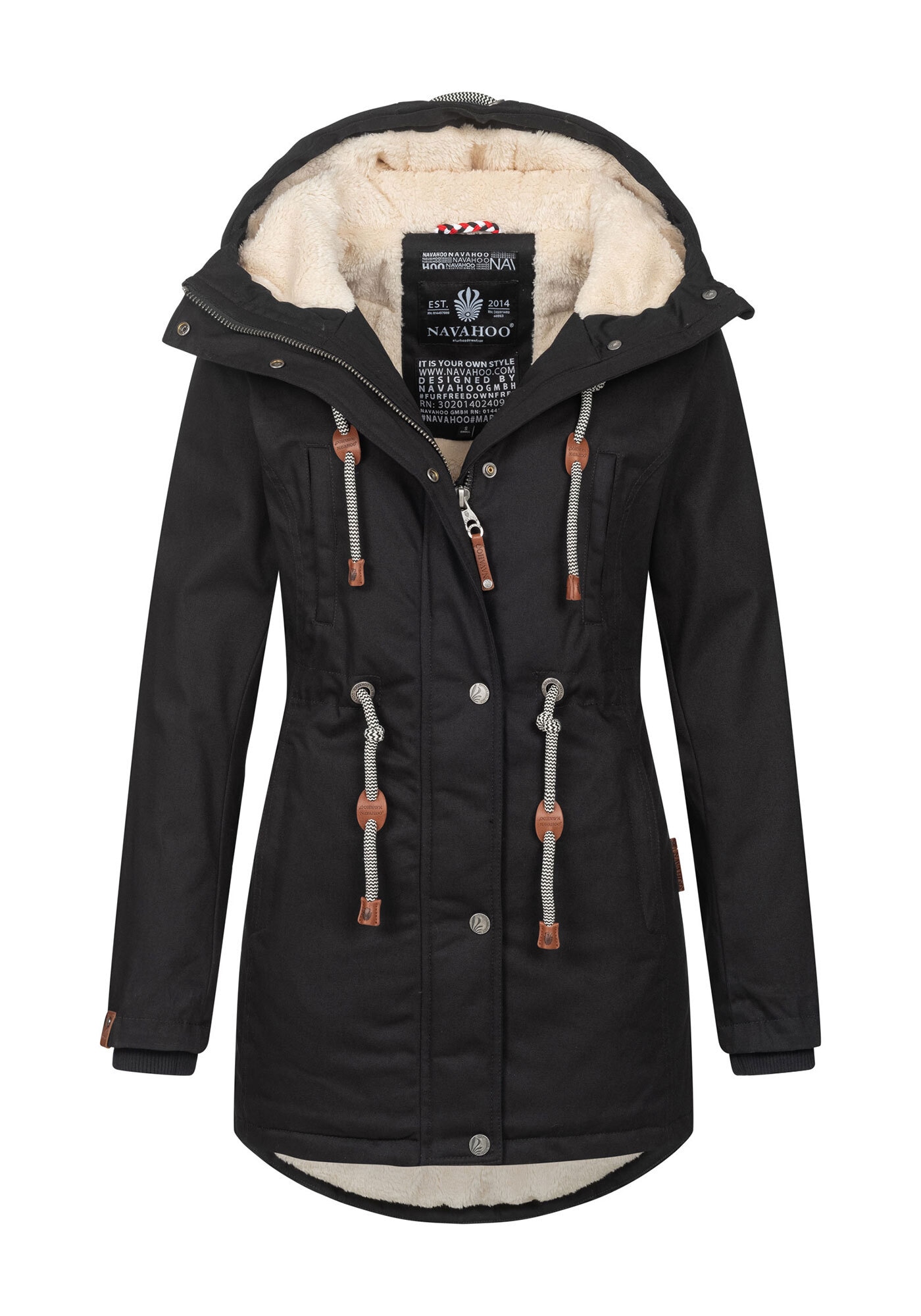 Navahoo Winterjacke »Ireliaa«, mit warmen Teddyfell