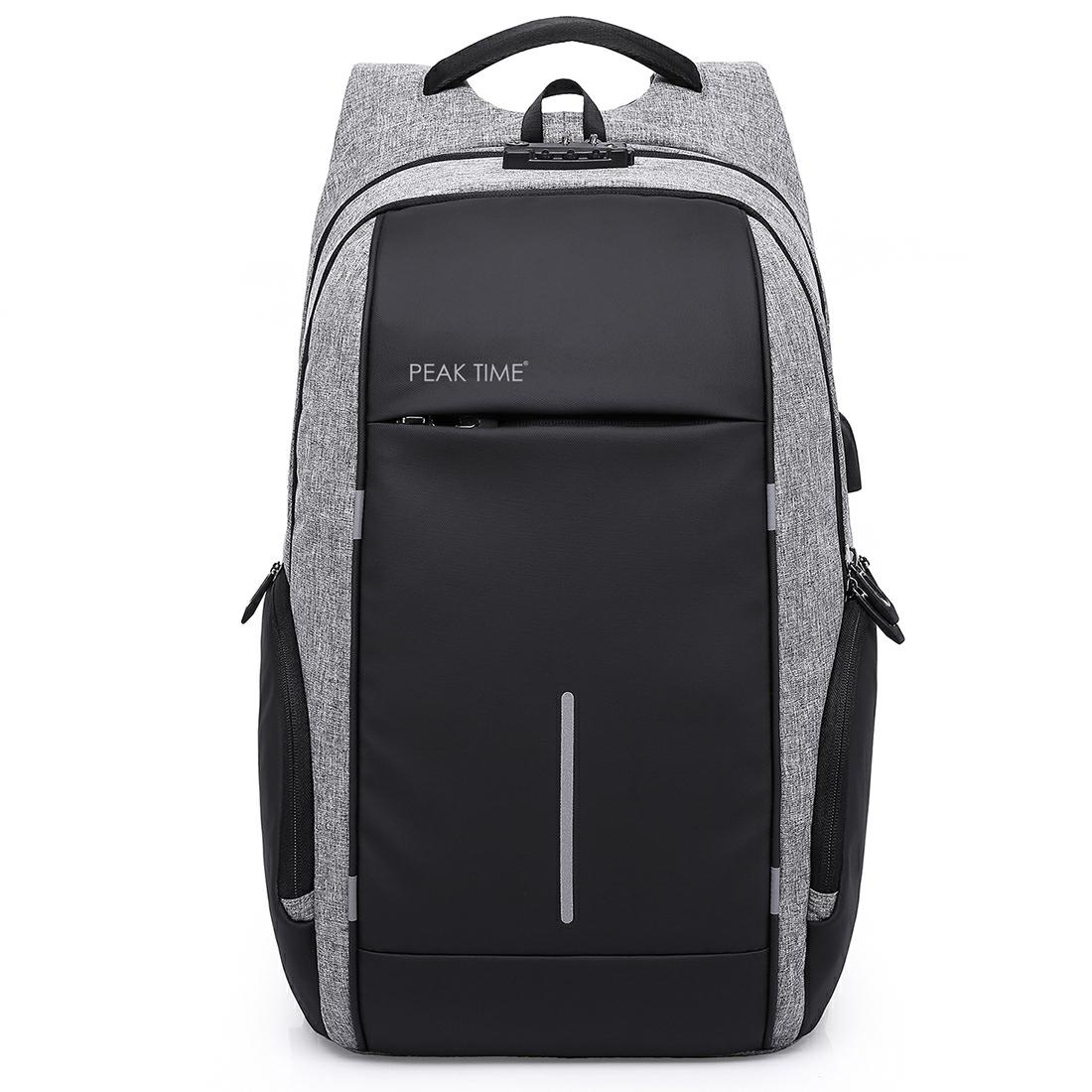 PEAK TIME Tagesrucksack »PT-304«, Cityrucksack mit praktischen Seitentaschen
