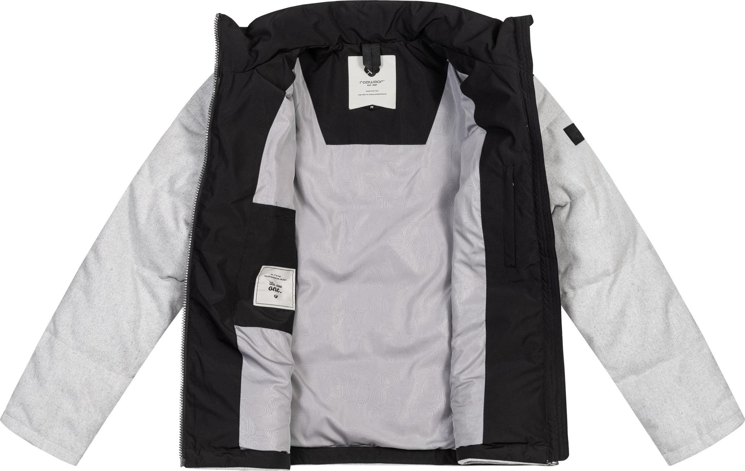 Ragwear Steppjacke »Waldess«, ohne Kapuze, Gesteppte Herren Outdoorjacke in Woll-Optik
