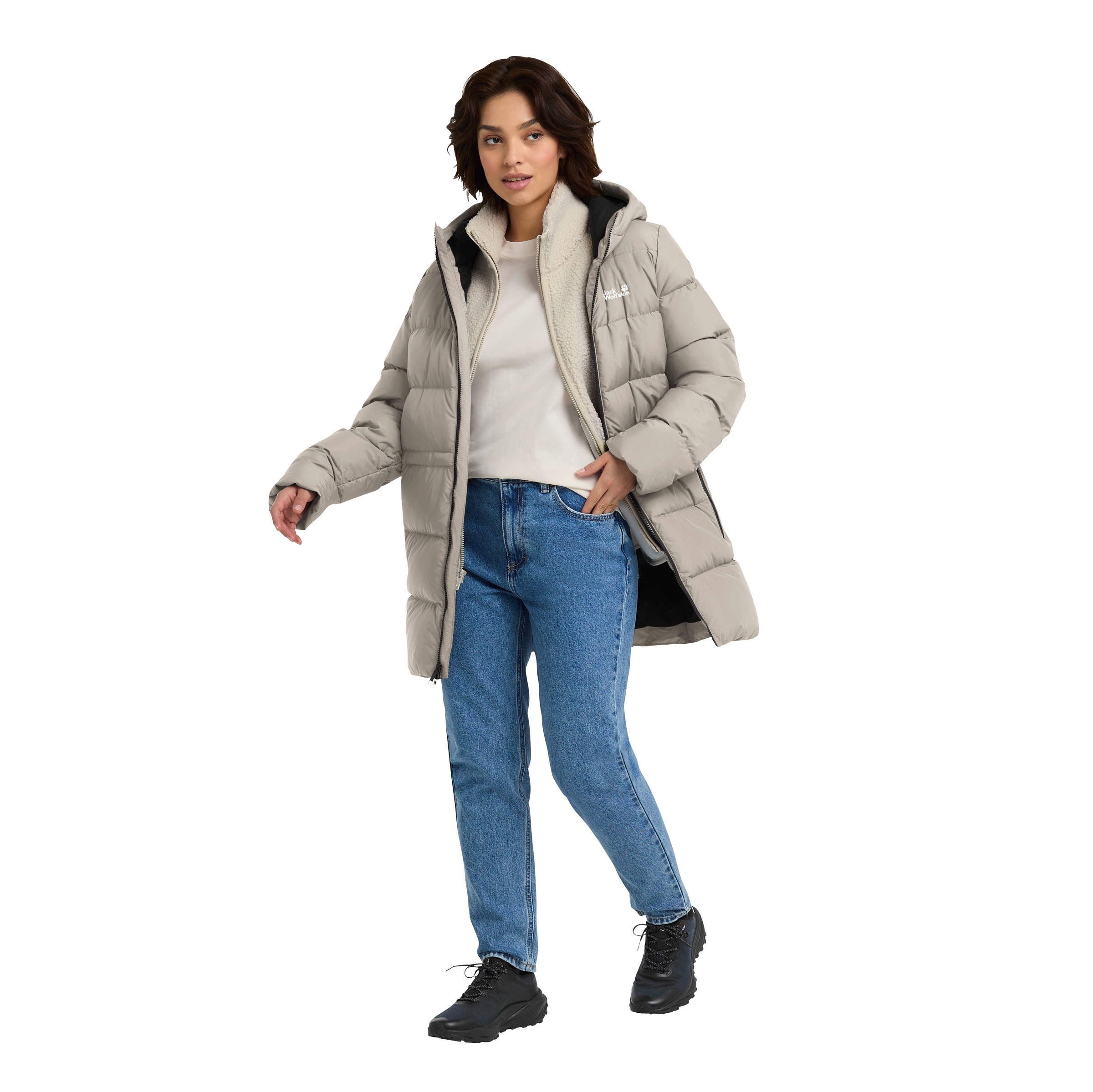 Jack Wolfskin Daunenjacke "FROZEN PALACE LONG JKT W RDS", Wärmend, winddich günstig online kaufen