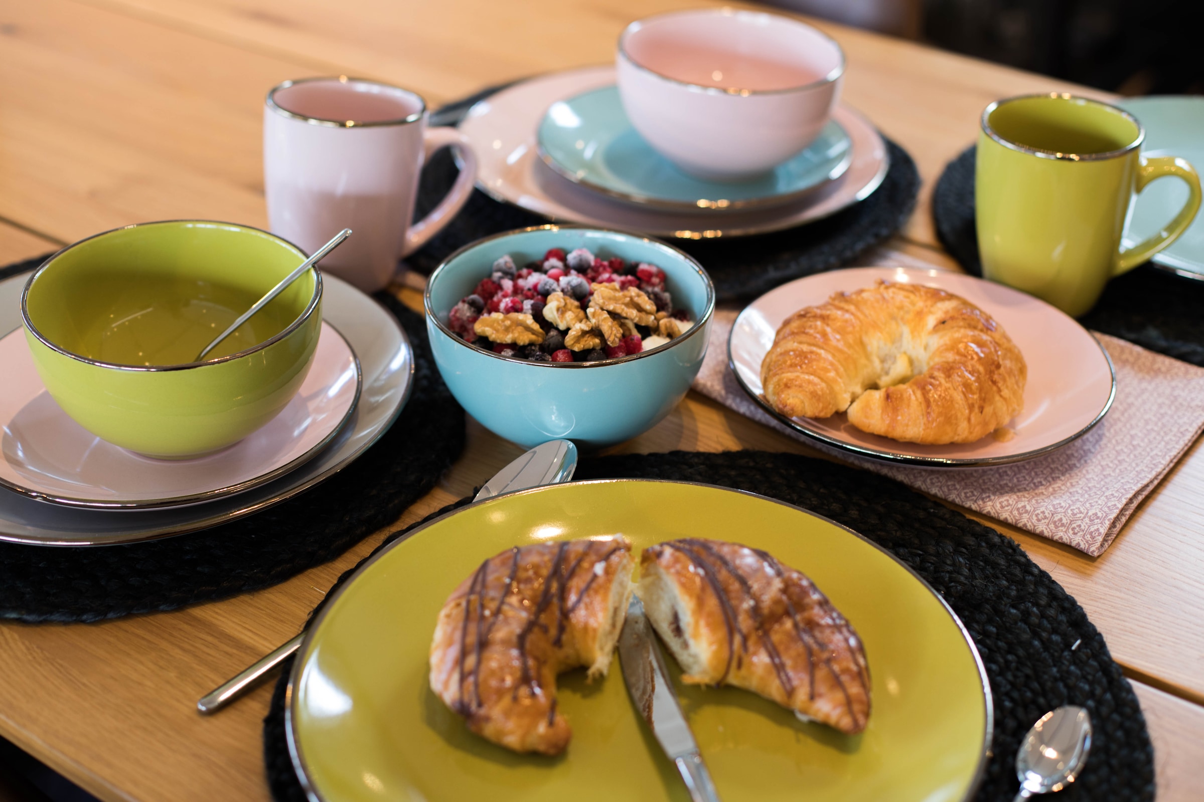 MÄSER Kombiservice »METALLIC RIM, Geschirr-Set, Steinzeug«