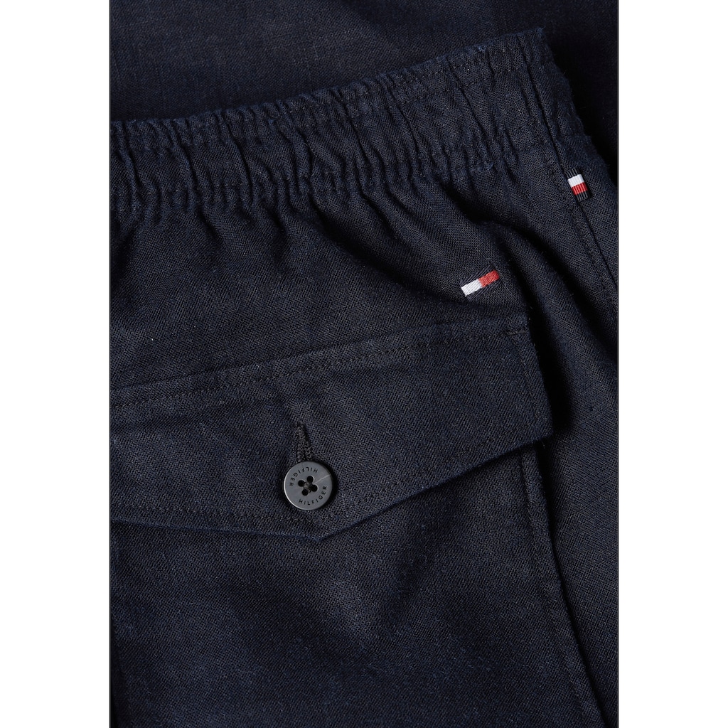 Tommy Hilfiger Stoffhose »HARLEM PO TECH LINEN SOLID«