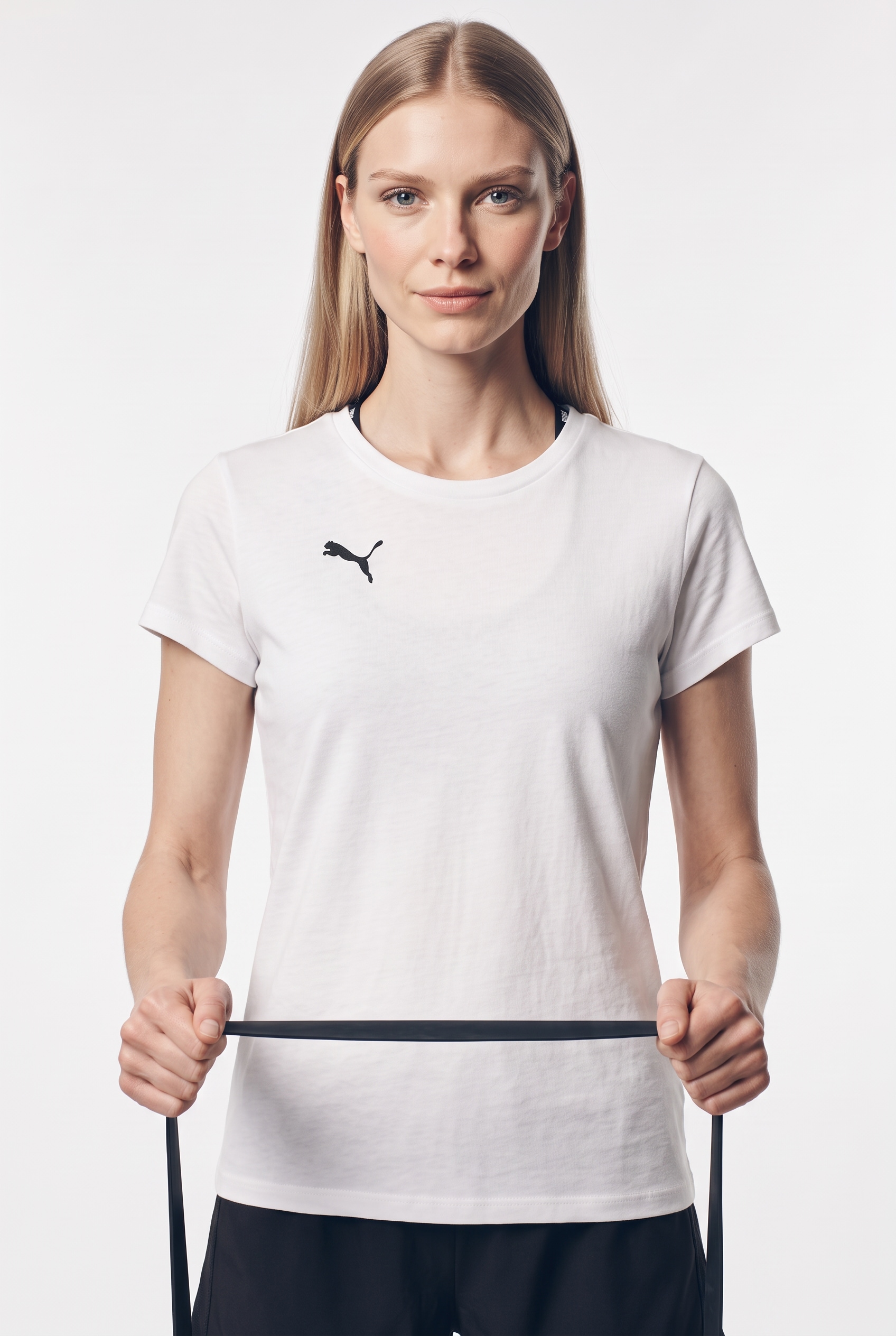 PUMA Trainingsshirt "TEAMGOAL CASUALS TEE WMN" T-Shirt, mit Rundhalsausschnitt, mit Kurzarm, für Sportmode