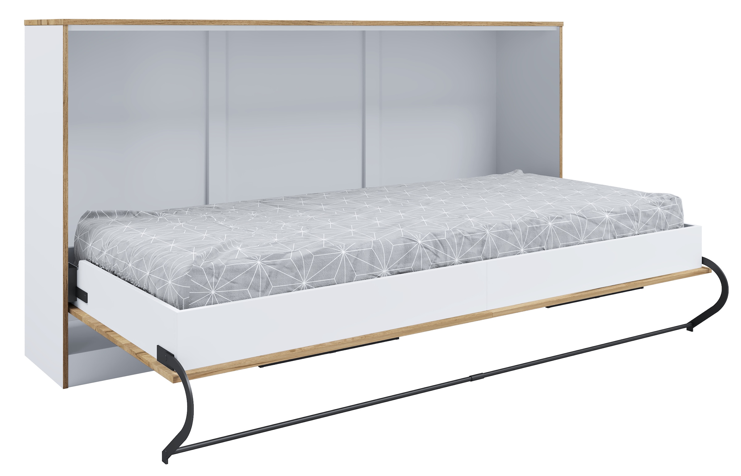 VCM Stauraumschrank »Schrankbett, Wandklappbett Lattenrost 90x200 cm« 1 Stk. tlg.