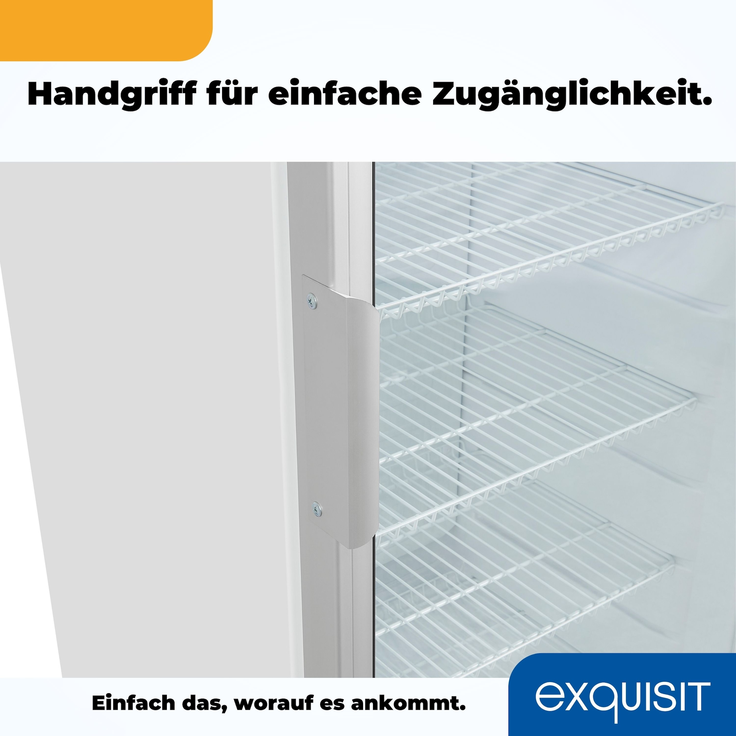 exquisit Getränkekühlschrank »GKS350-1-GT-280D weiss«, 320 L Volumen, Getränkekühlschrank mit Glastür, LED