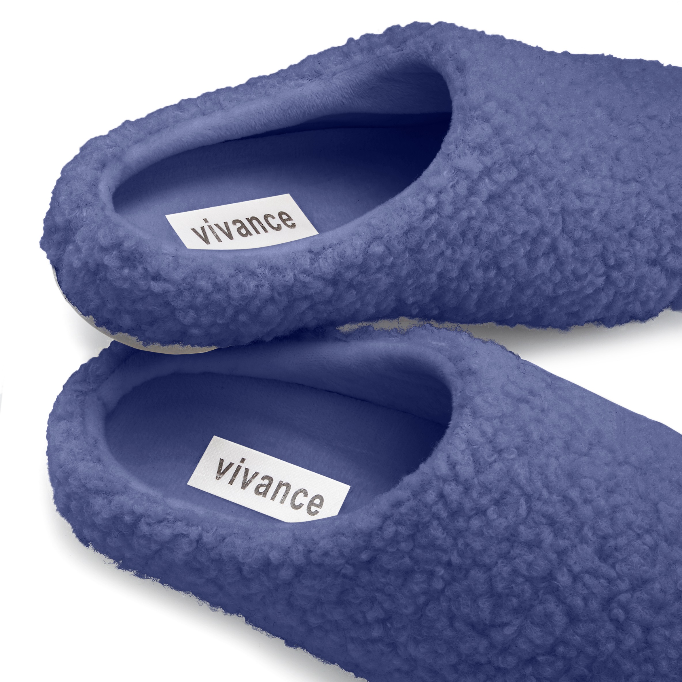 Vivance Hausschuh  Plüsch Hausschuhe, Mule, offener Schuh, Pantolette VEGAN