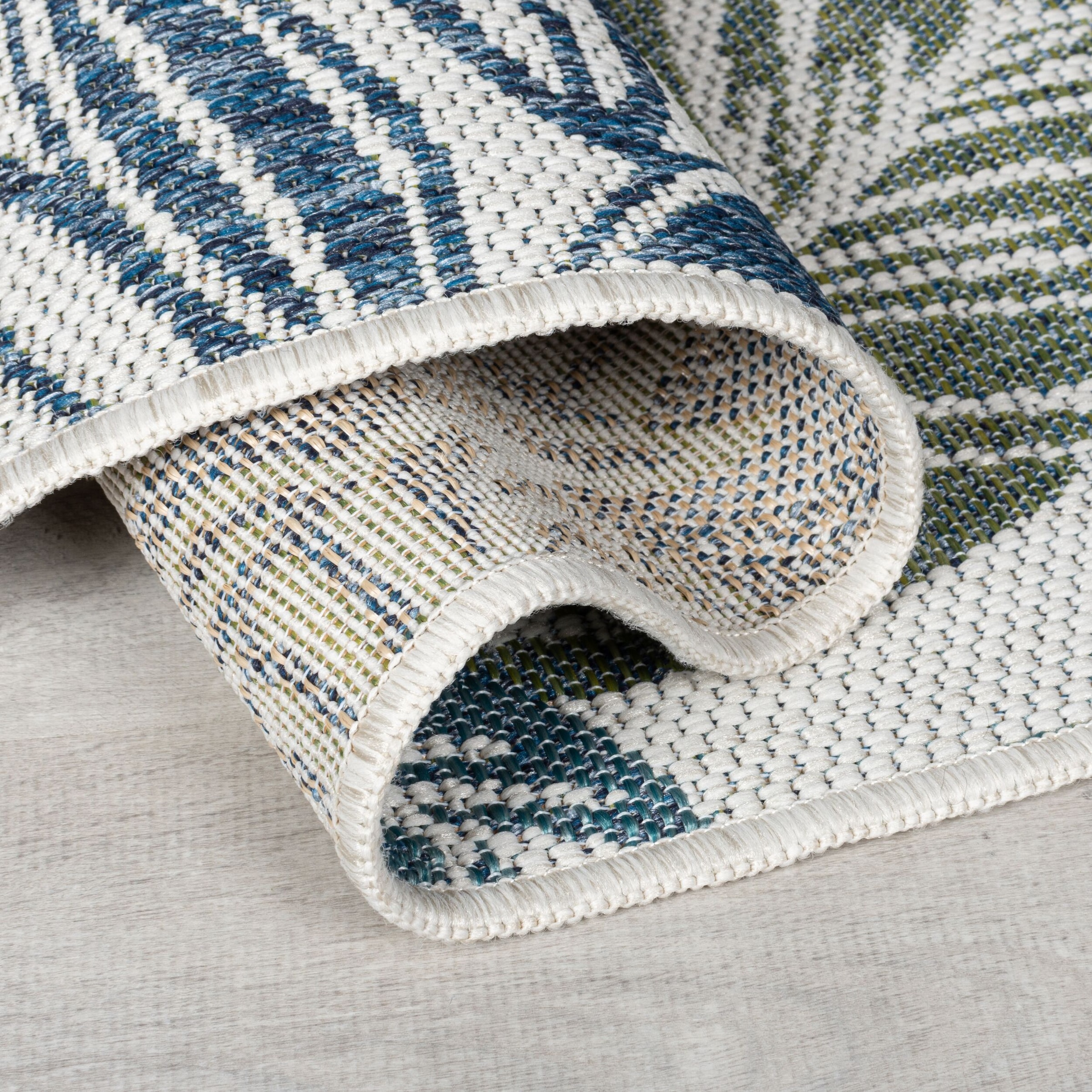 FLAIR RUGS Teppich »Bella Leaf«, rechteckig, 4 mm Höhe, Bella Leaf Indoor Outdoor-Teppichbodenläufer