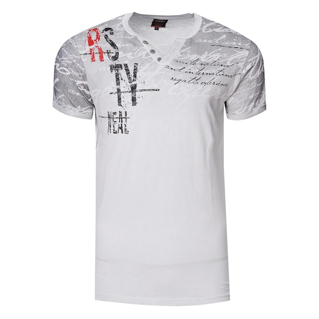 Rusty Neal T-Shirt »Rusty Neal Shirt«, mit modischer Knopfleiste ▷ kaufen |  BAUR