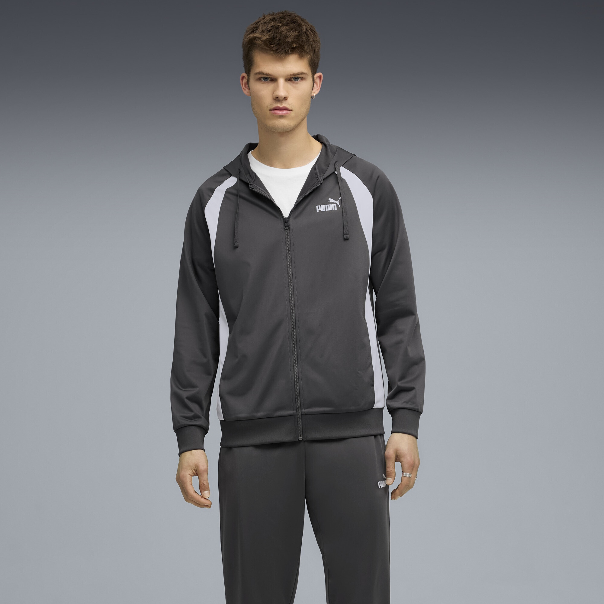 PUMA Jogginganzug »Poly Trainingsanzug mit Kapuzenjacke Herren«