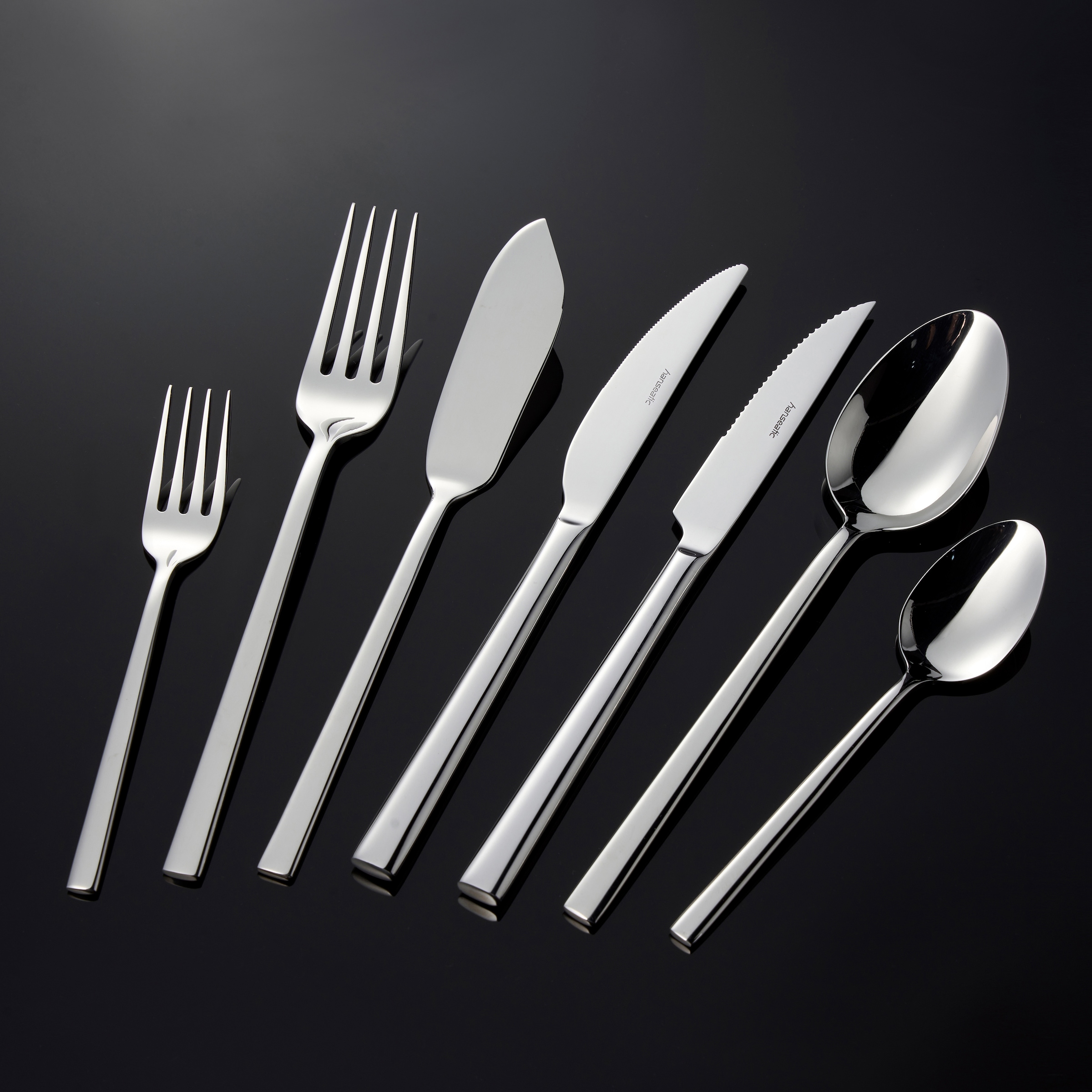 Hanseatic Besteck-Set »SMART, glänzend«, (Set, 42 tlg.), leichtes und minimalistisches Design