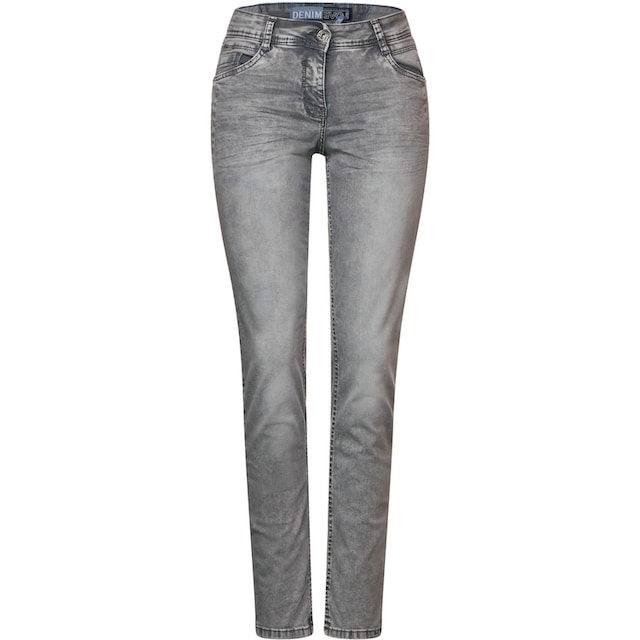 Cecil Slim-fit-Jeans »Style NOS Scarlett Grey«, mit dezenten Zier- und  Teilungsnähten für bestellen | BAUR