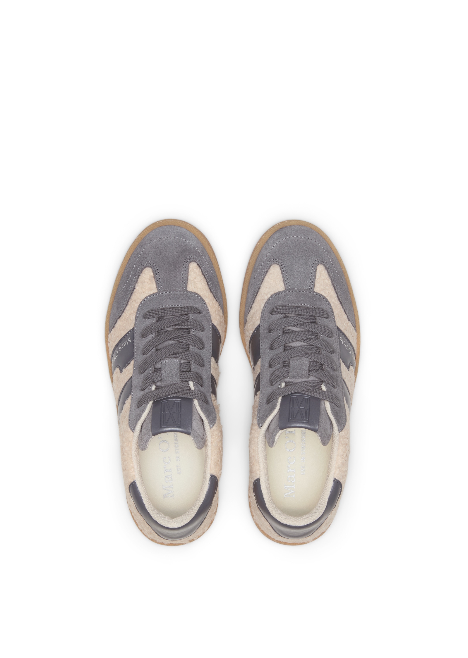 Marc O'Polo Sneaker »aus Leder und Teddyfell«