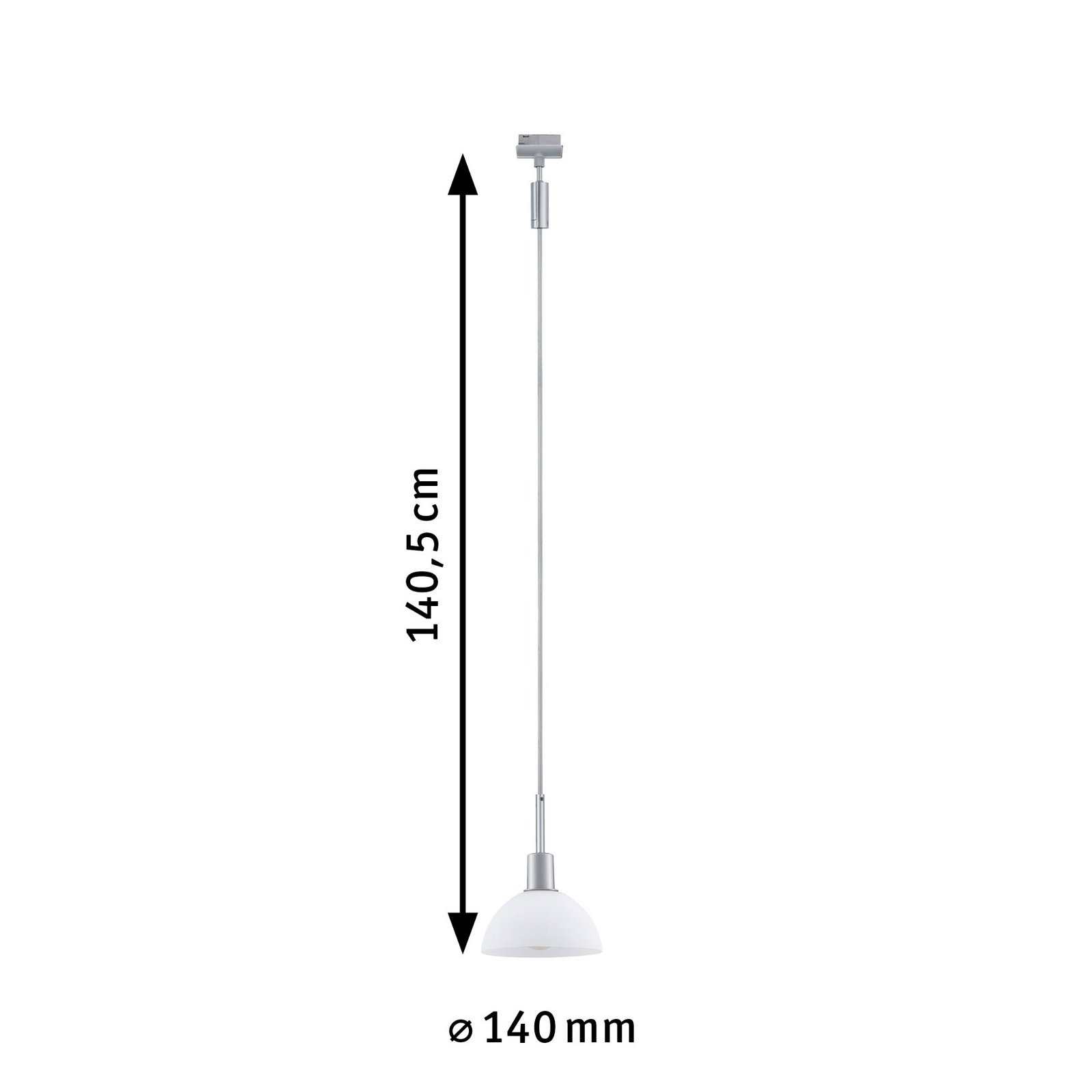 Paulmann Schienensystem-Leuchten »URail Pendel Sarrasani E14 max. 20W 230V«, Einzelspot, dimmbar