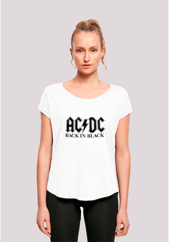 T-Shirt »ACDC Back In Black Logo Ladies Long T-Shirt«