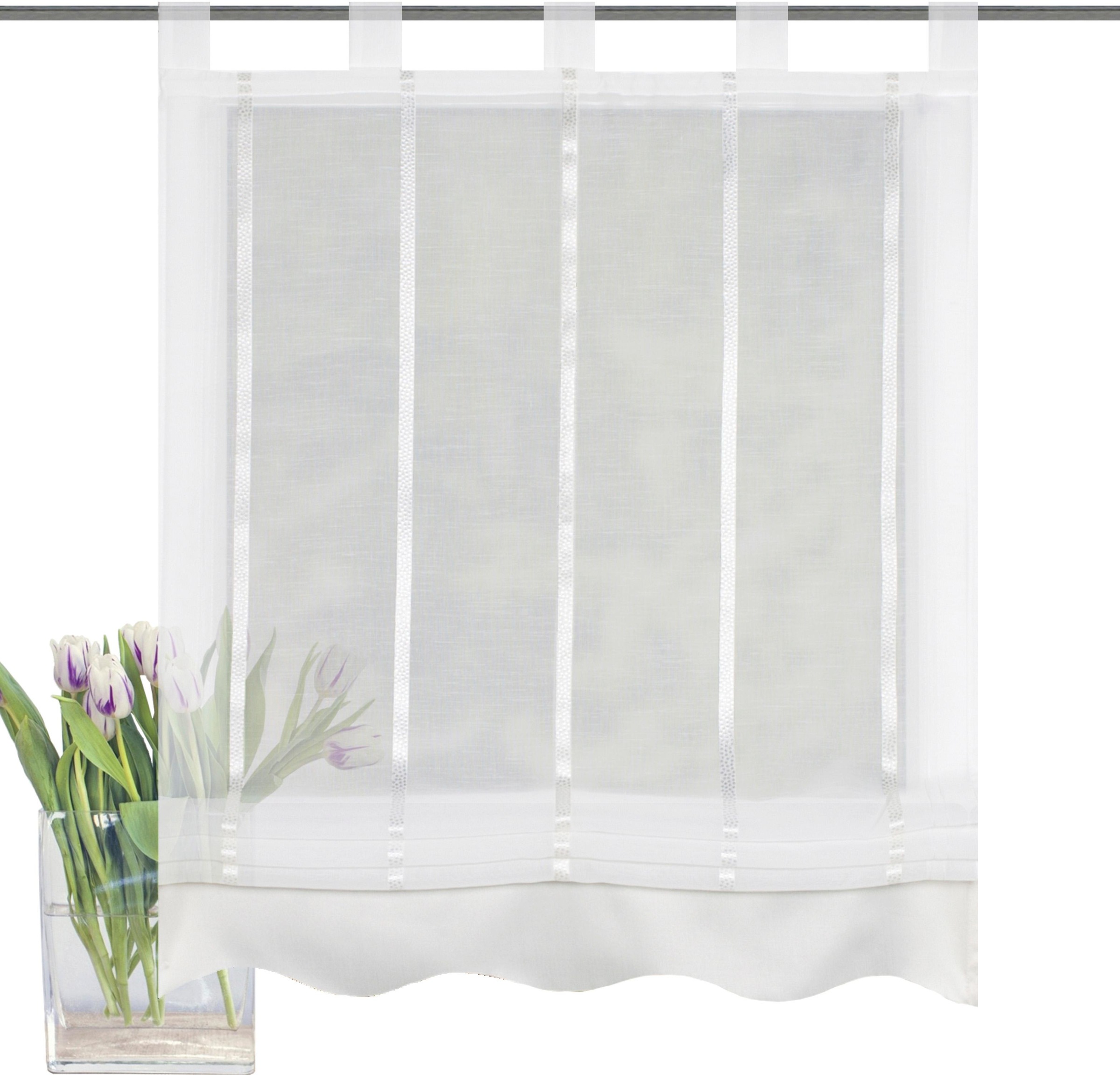 Thumbnail - HOME WOHNIDEEN Raffrollo "KATHY" mit Schlaufen freihängend