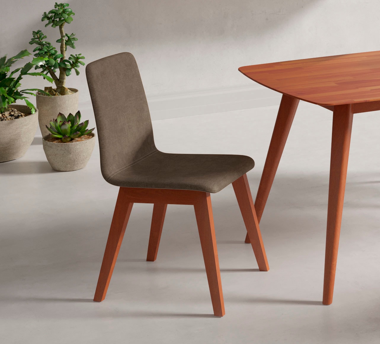 Home affaire Stuhl "Sandy" () 2 Stk.mit verschiedenen Stuhlbeinfarben und F günstig online kaufen