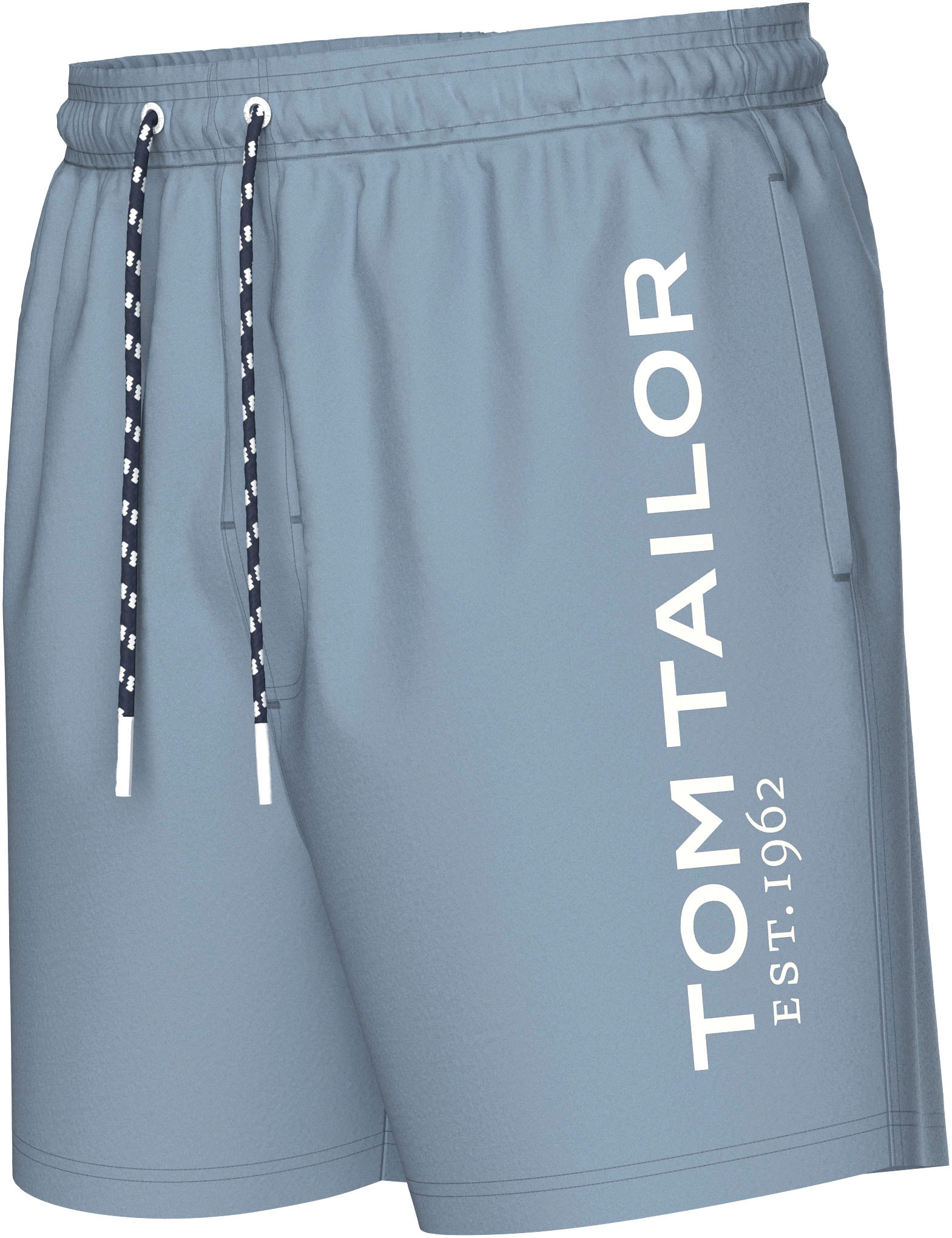 TOM TAILOR Badehose, mit gemusterten Kordeln