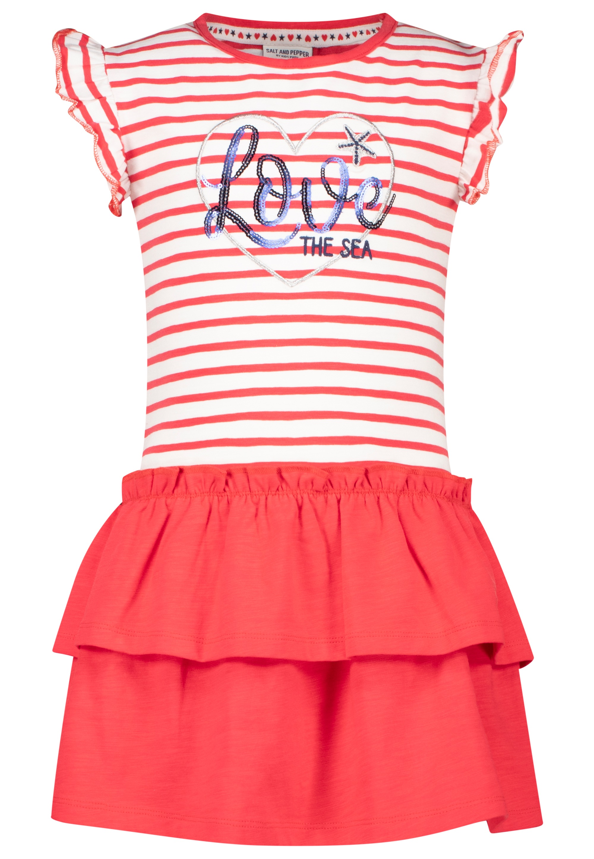 Jerseykleid »Sunshine«, mit Herz-Stickerei und Pailletten