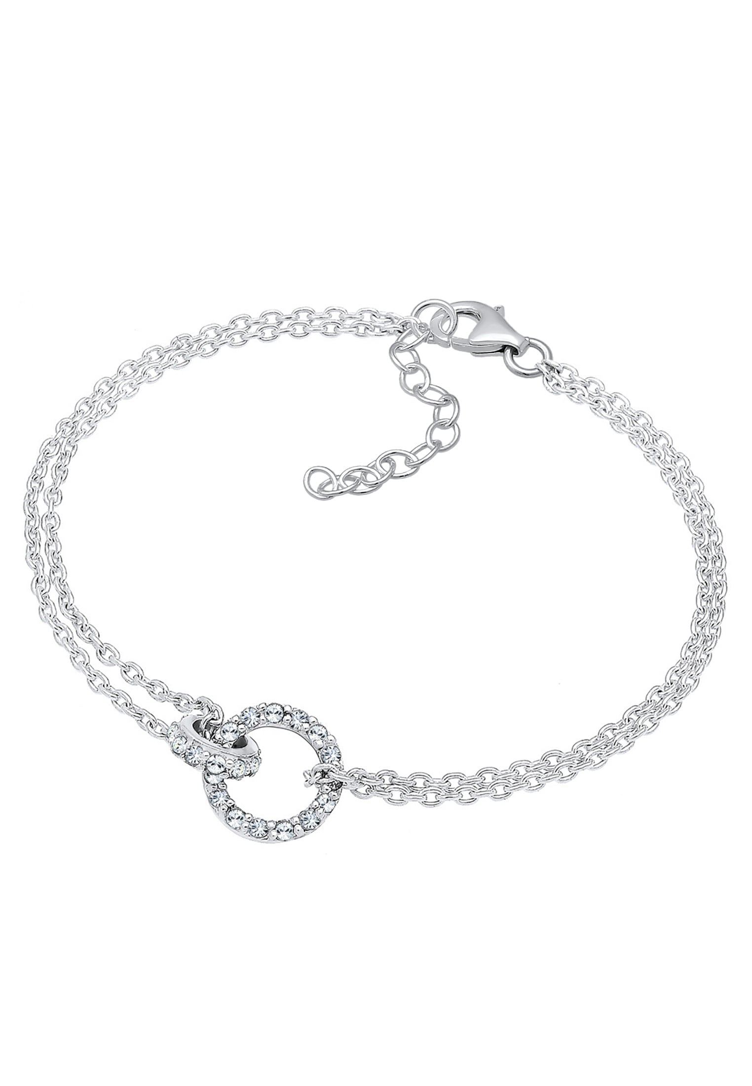 Elli Armband »Kreis Kristalle Silber«