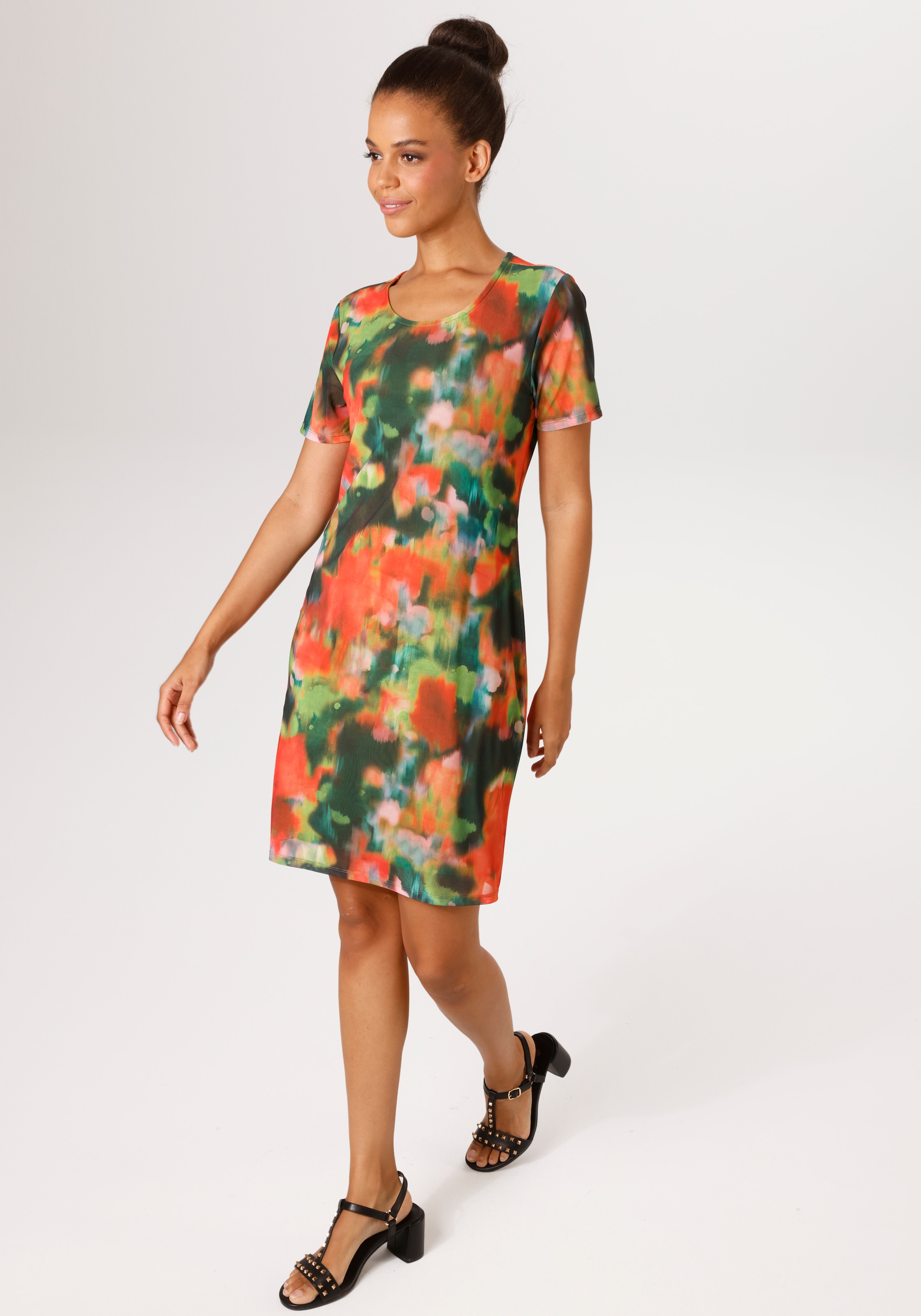 Aniston CASUAL Sommerkleid mit raffinierten Cut-Out im Rücken - NEUE KOLLEK günstig online kaufen