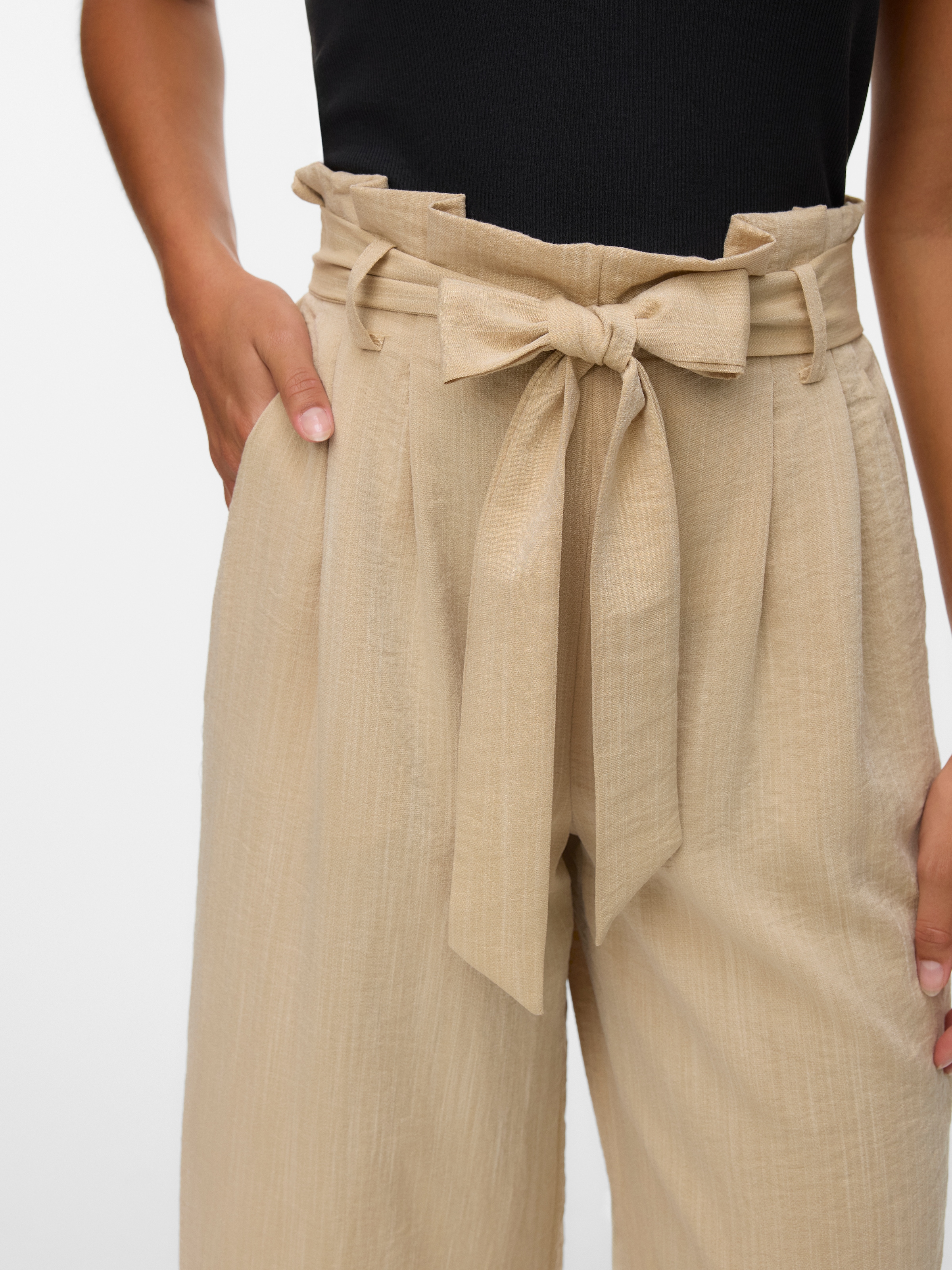 Vero Moda Paperbag-Hose »VMSYDNEY HW PAPERBAG ANKLE PANT NOOS«  Materialmix