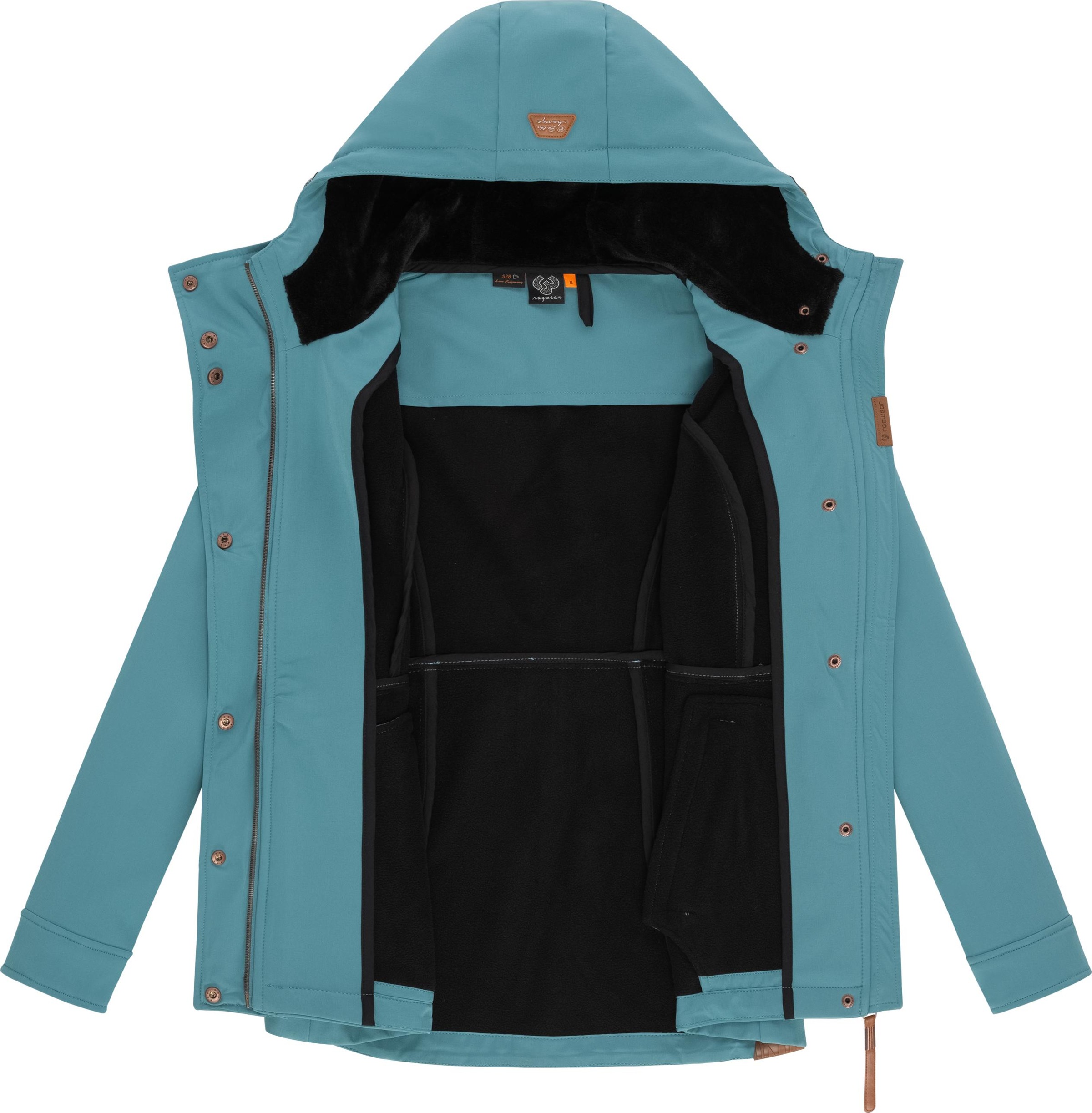Ragwear Softshelljacke »Yba«, mit Kapuze, sportliche Damen Outdoorjacke mit Kapuze