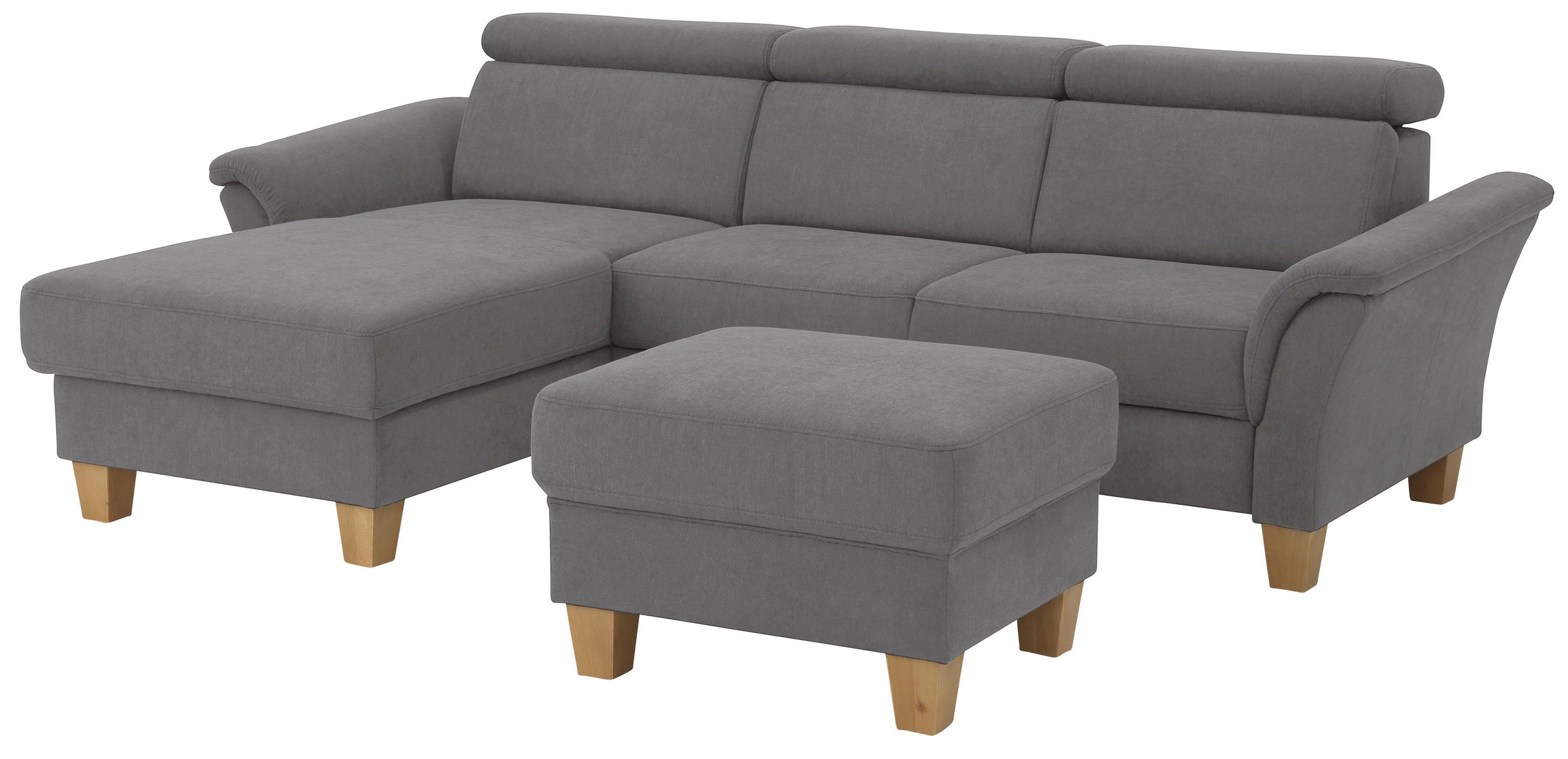 Home affaire Ecksofa »Conville L-Form«, Federkern, wahlweise mit Bettfunktion und Bettkasten bzw. Stauraum