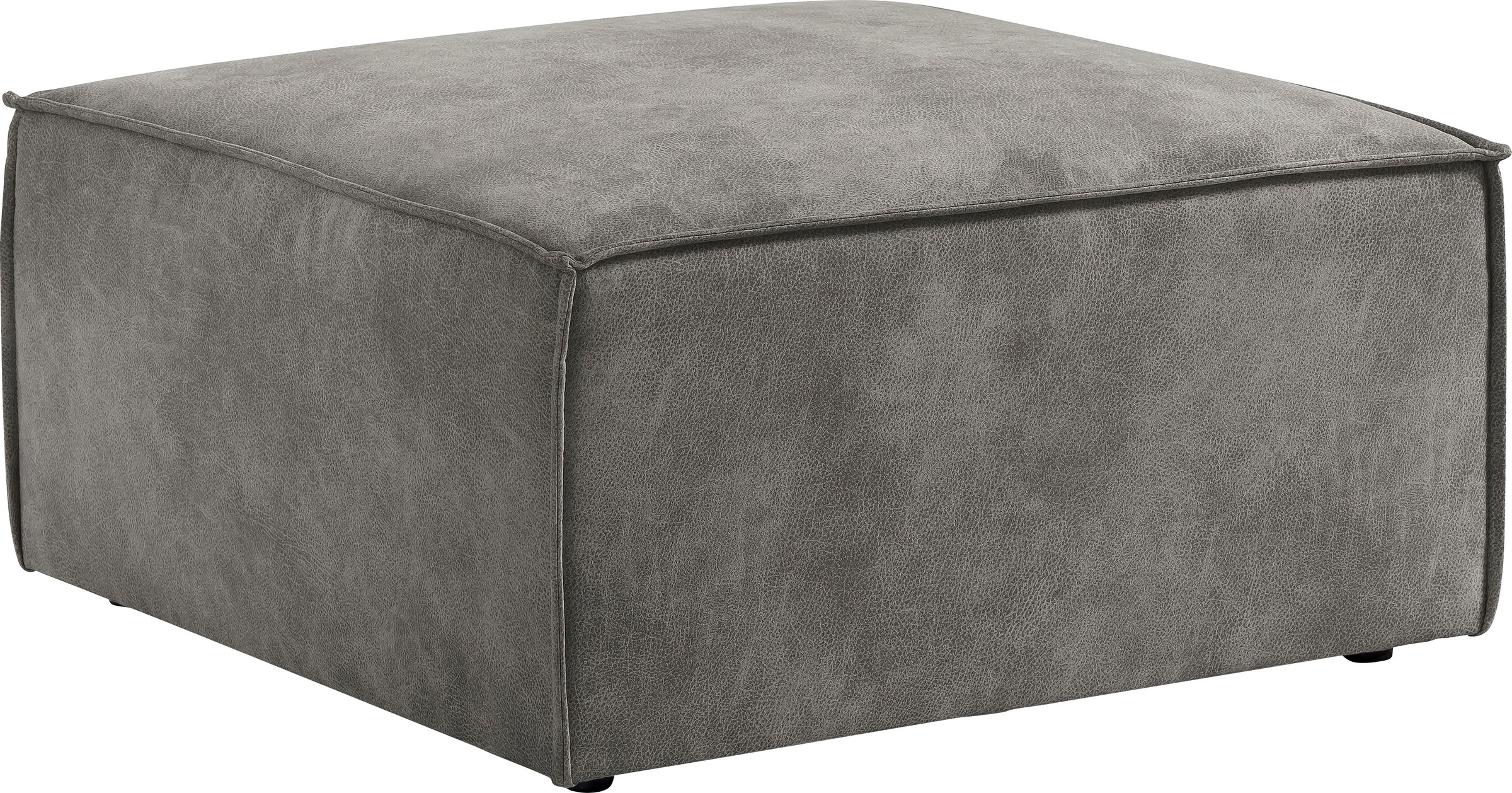 OTTO home Hocker »SHERWOOD Vintage Lederoptik XXL-Hocker für Loveseat« Hocker quadratisch, ideale Ergänzung zum Loveseat SHERWOOD