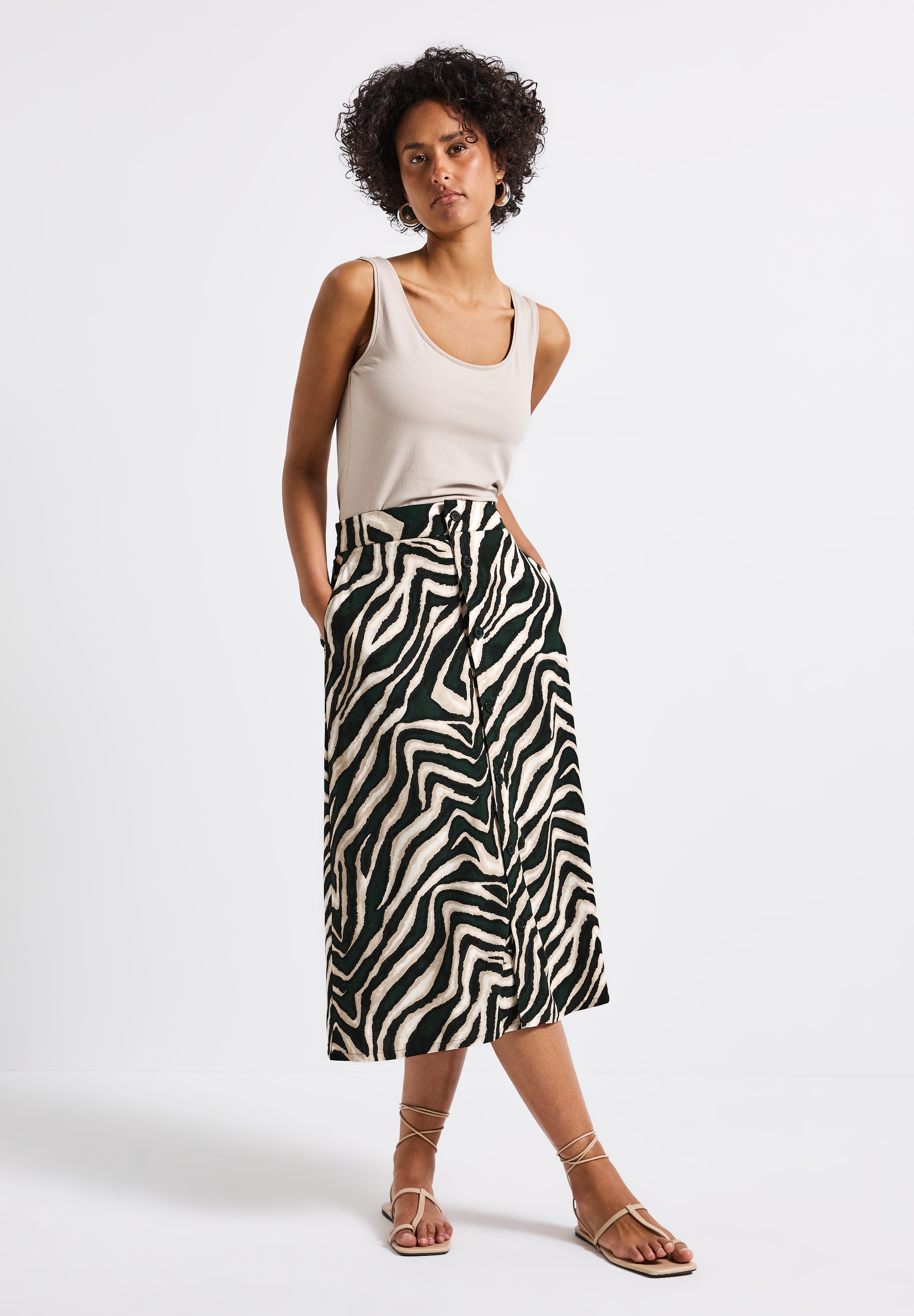 STREET ONE Maxirock, Middle Waist