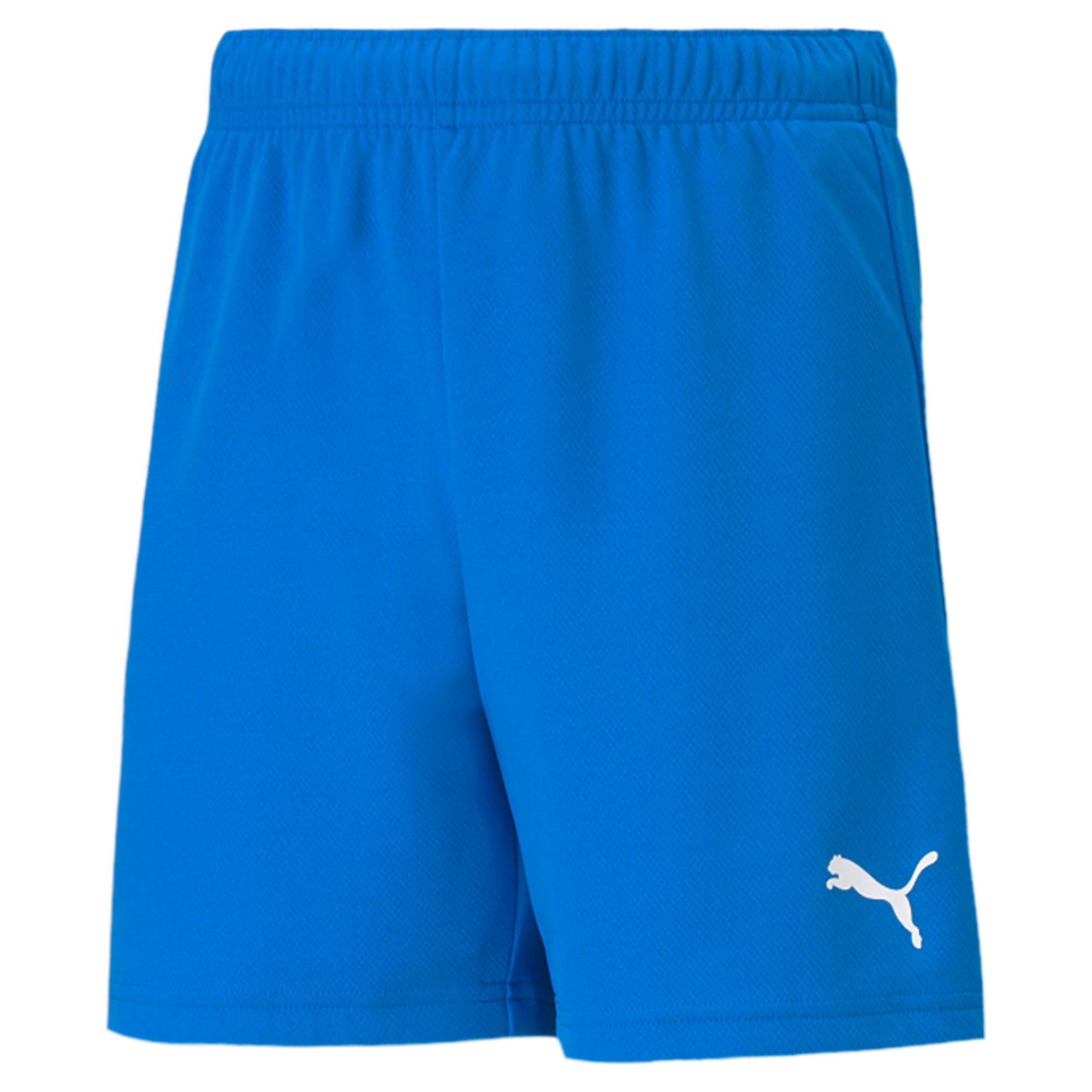 PUMA Kinder Trainingsshorts "TEAMRISE SHORT JR", blau, Gr. 152, unifarben, Netz, Obermaterial: 100% Polyester, Hosen, für Jugendliche, für sportliche