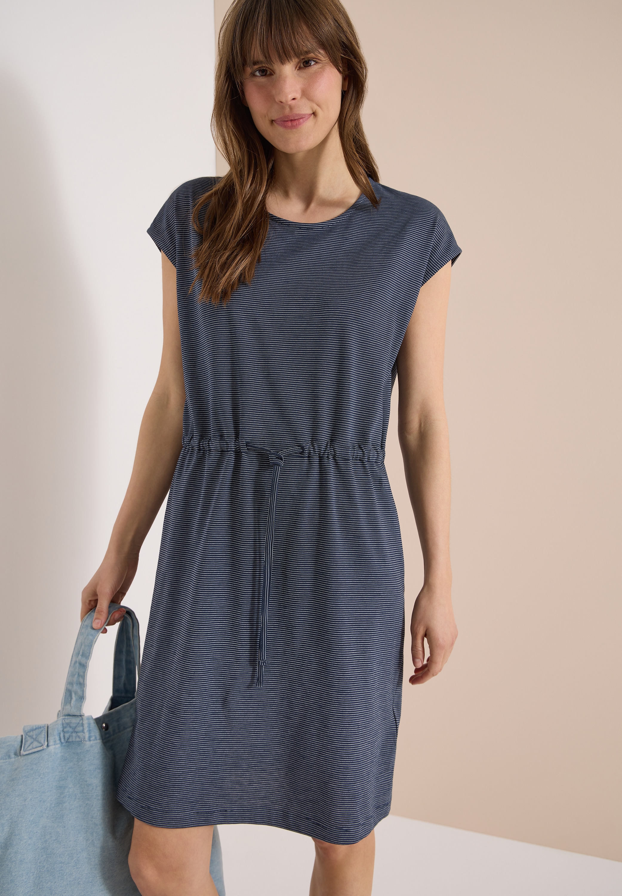 Cecil Jerseykleid Ohne Taschen mit Rundhalsausschnitt