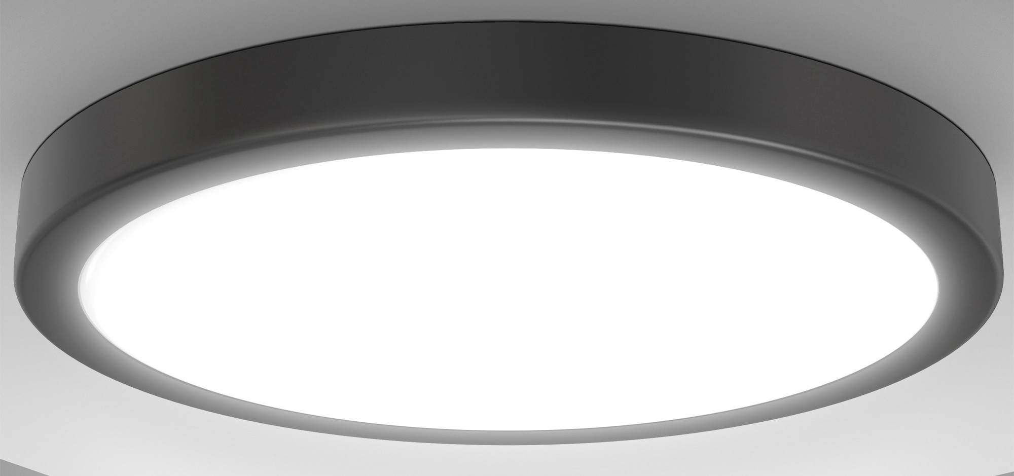 B.K.Licht LED Deckenleuchte  inkl. 24 Watt LED Modul fest integriert, 4.000K, 3.000lm, Ø 38,00 cm