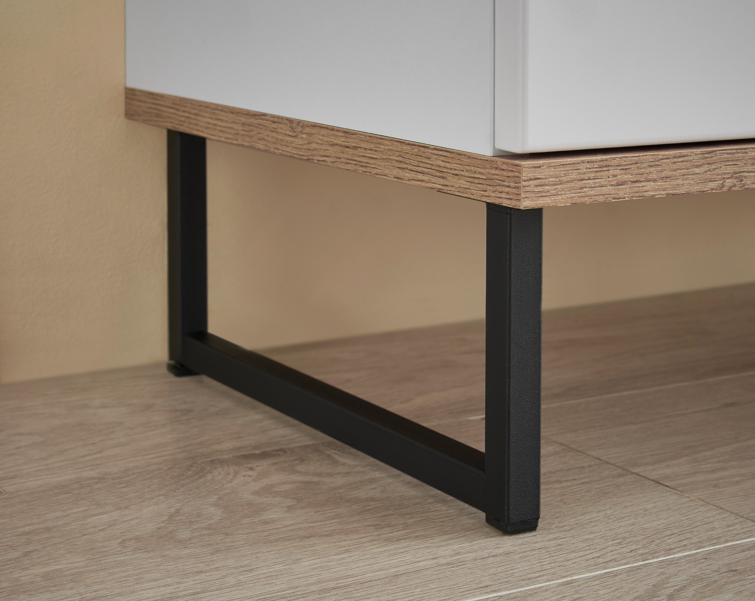 BASIC by Balculina Waschbeckenunterschrank »Denver Waschbeckenunterschrank, Badezimmerschrank 60x60x35« 1 Stk. tlg. Breite 60 cm, Tür L/R montierbar, Softclose