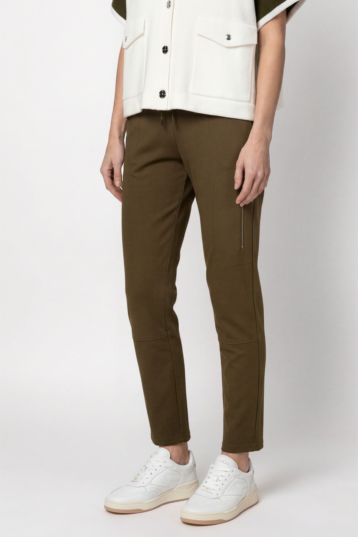 Monari "Hose Basic Rippe 72cm" Regular fit mit Taschen