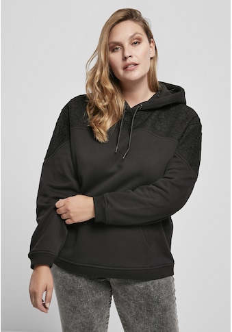 Kapuzenpullover »Urban Classics Damen Ladies Lace Inset Hoody«, (1 tlg.)