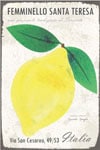 queence Metallbild "Femminello Santa Teresa", Schriftzüge-Schriftzug-Obst, günstig online kaufen