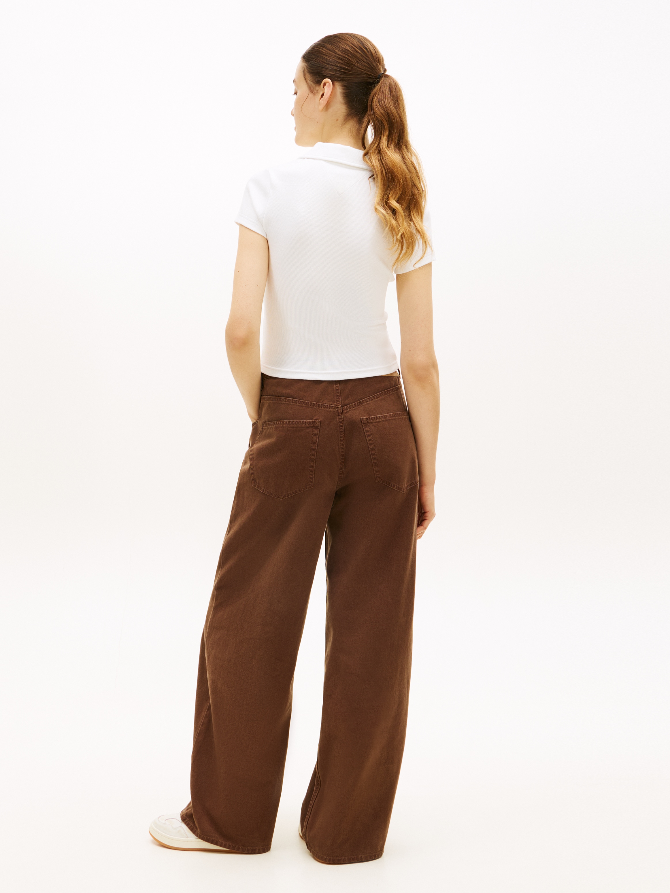 Tommy Jeans Poloshirt »TJW SLIM SH RIB POLO« mit gerippter Struktur